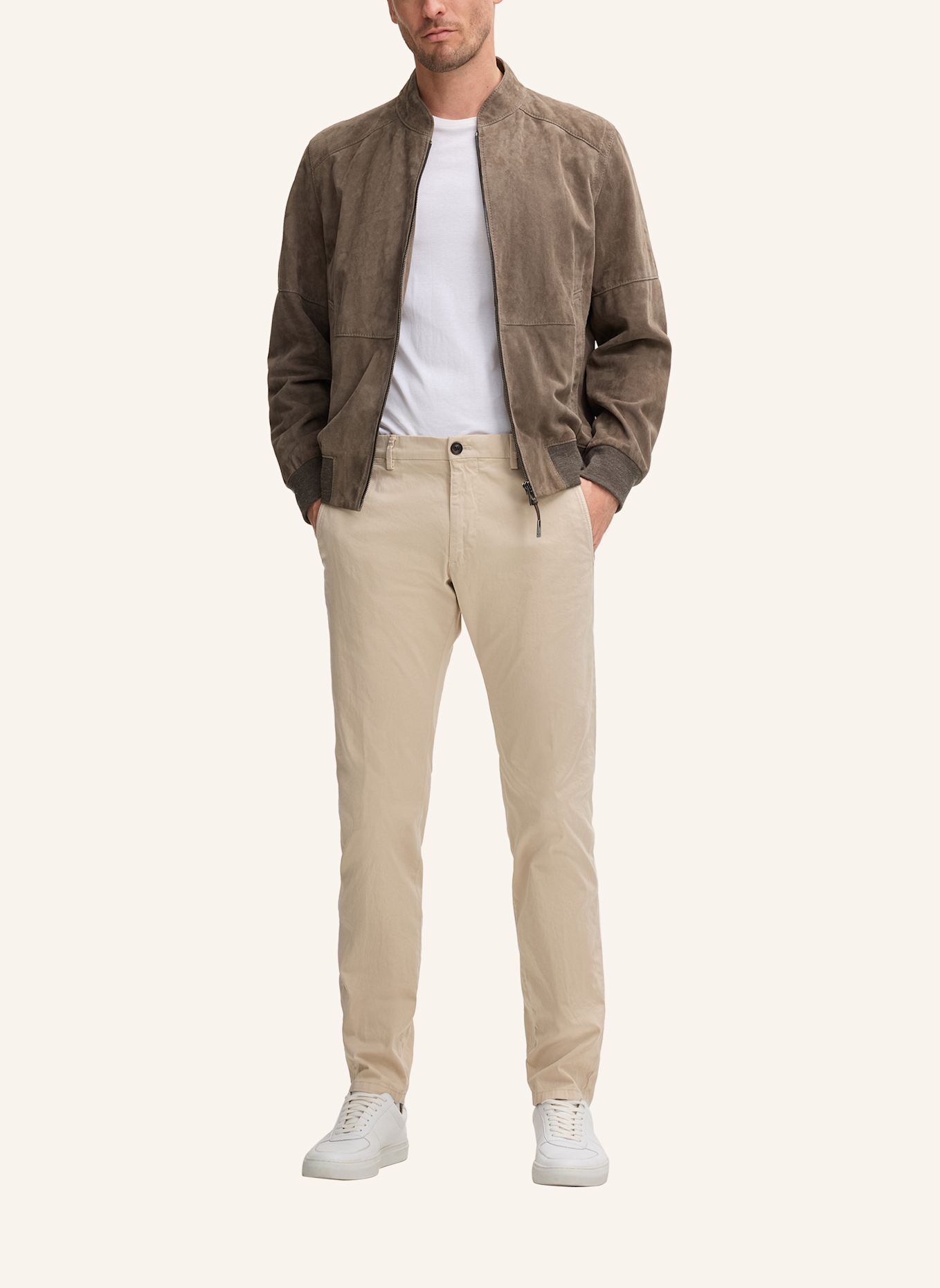 windsor. Lederblouson: GRAU