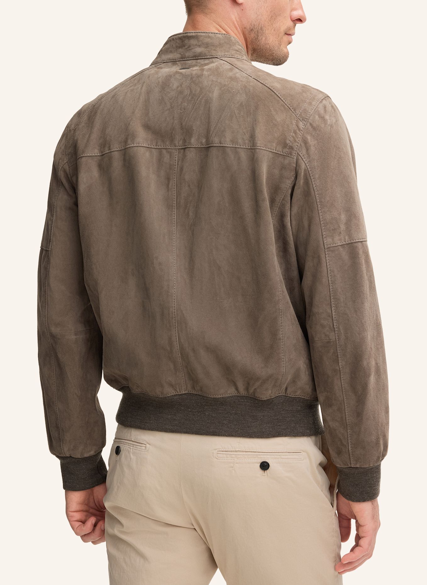 windsor. Lederblouson: GRAU