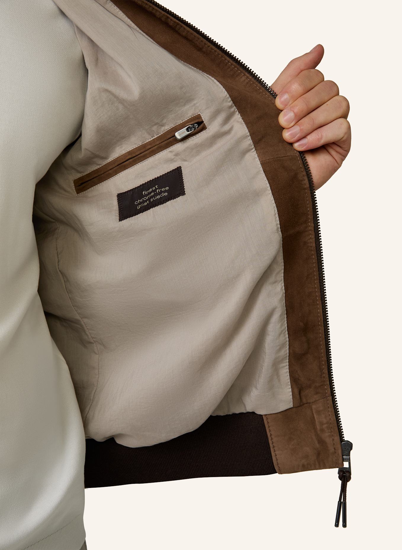 windsor. Lederblouson: BRAUN