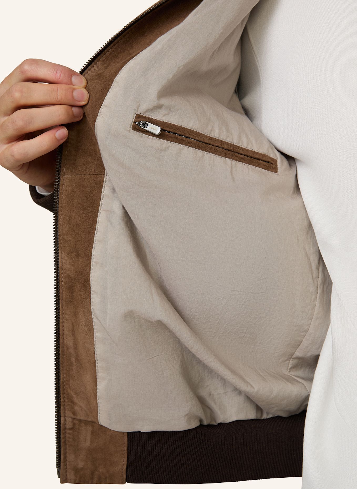 windsor. Lederblouson: BRAUN