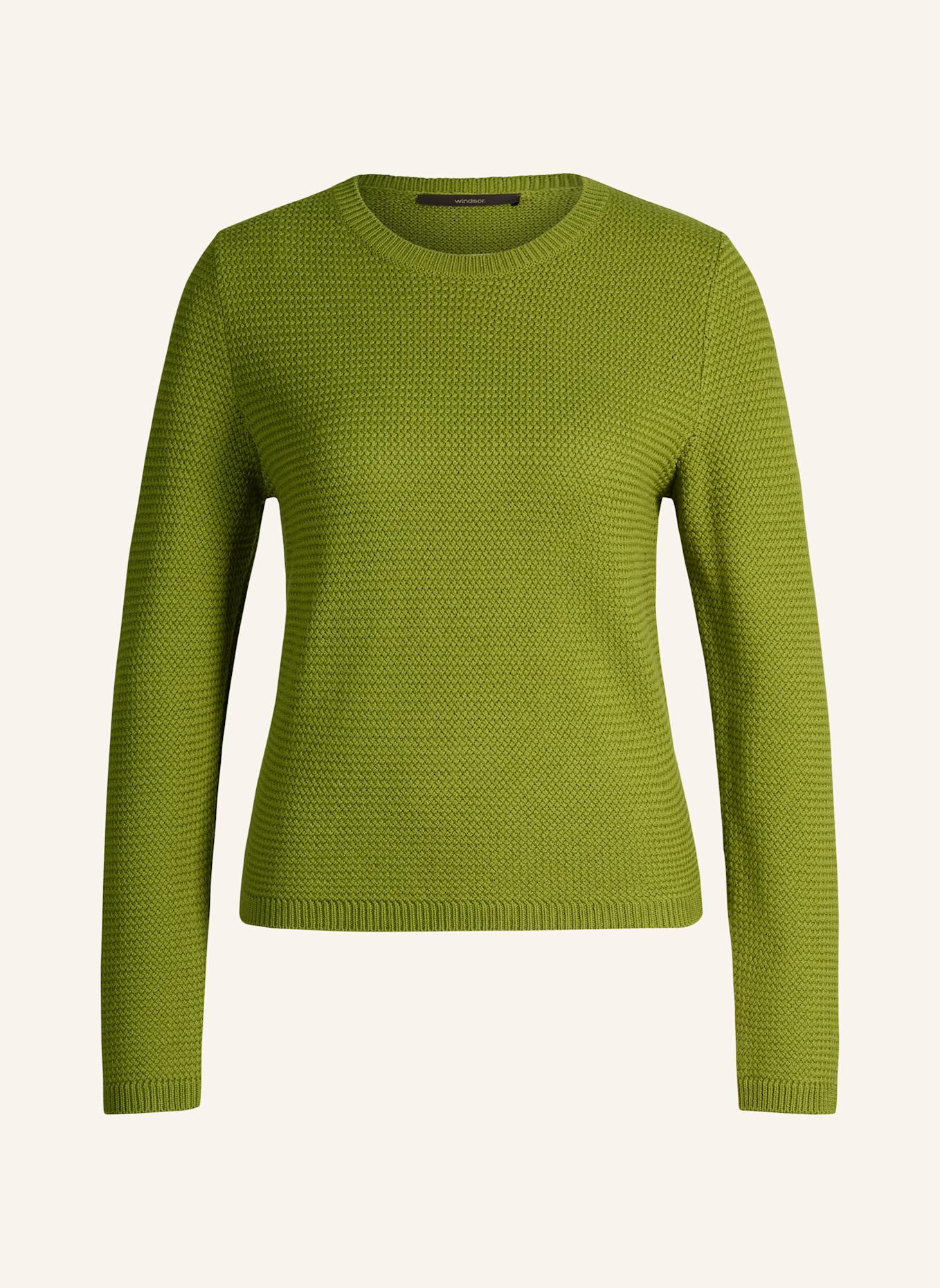 windsor. Strickpullover: GRÜN