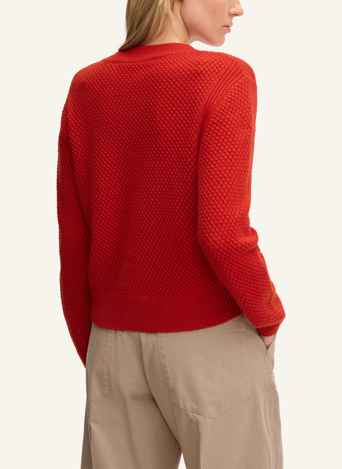 windsor. Strickpullover: ROT