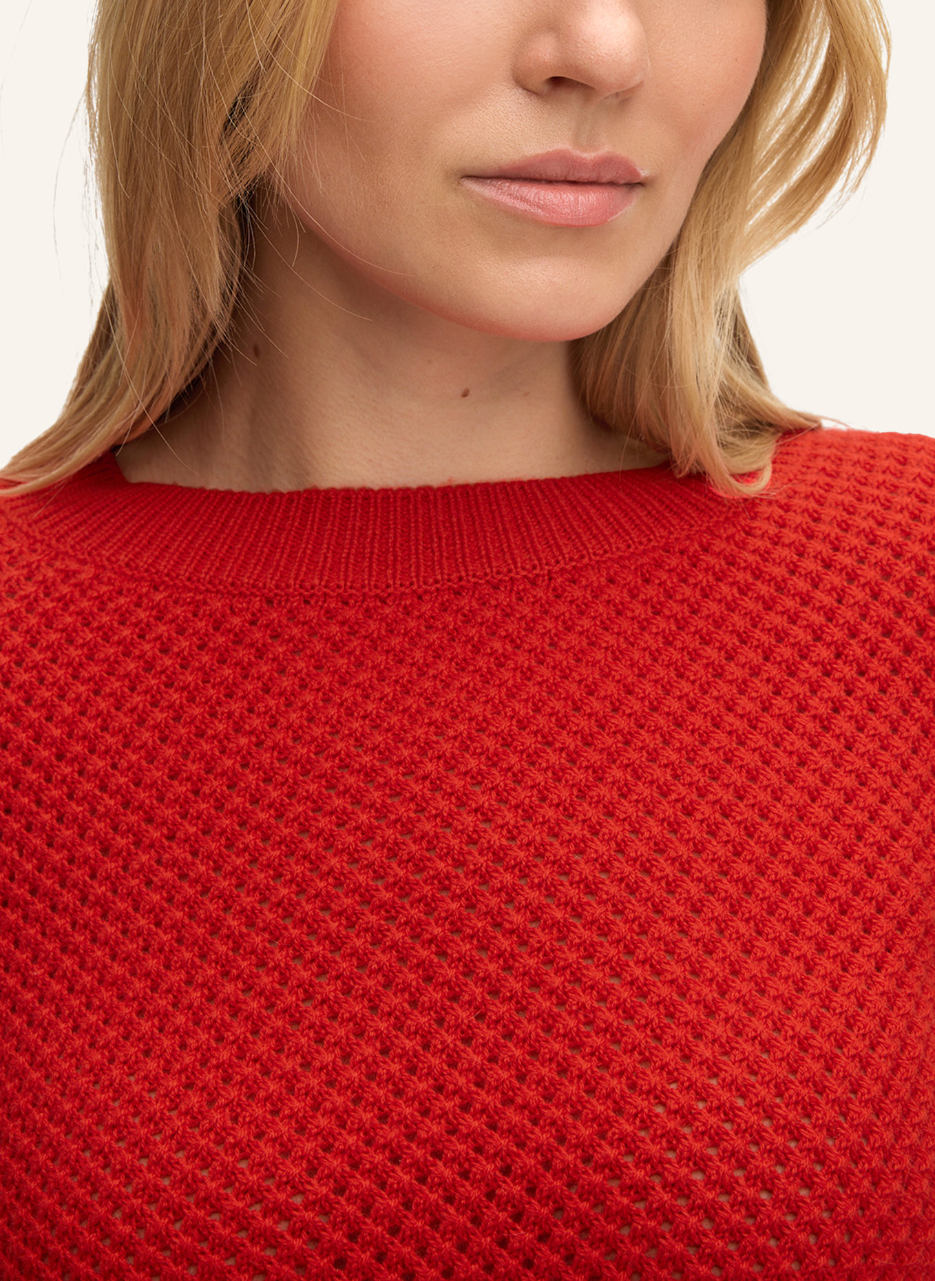 windsor. Strickpullover: ROT