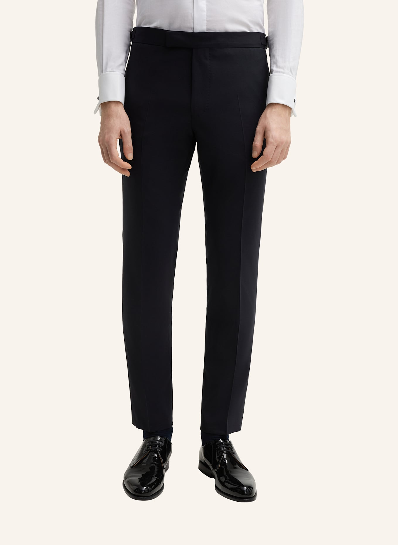 windsor. Smoking-Hose TURO Extra Slim Fit: DUNKELBLAU