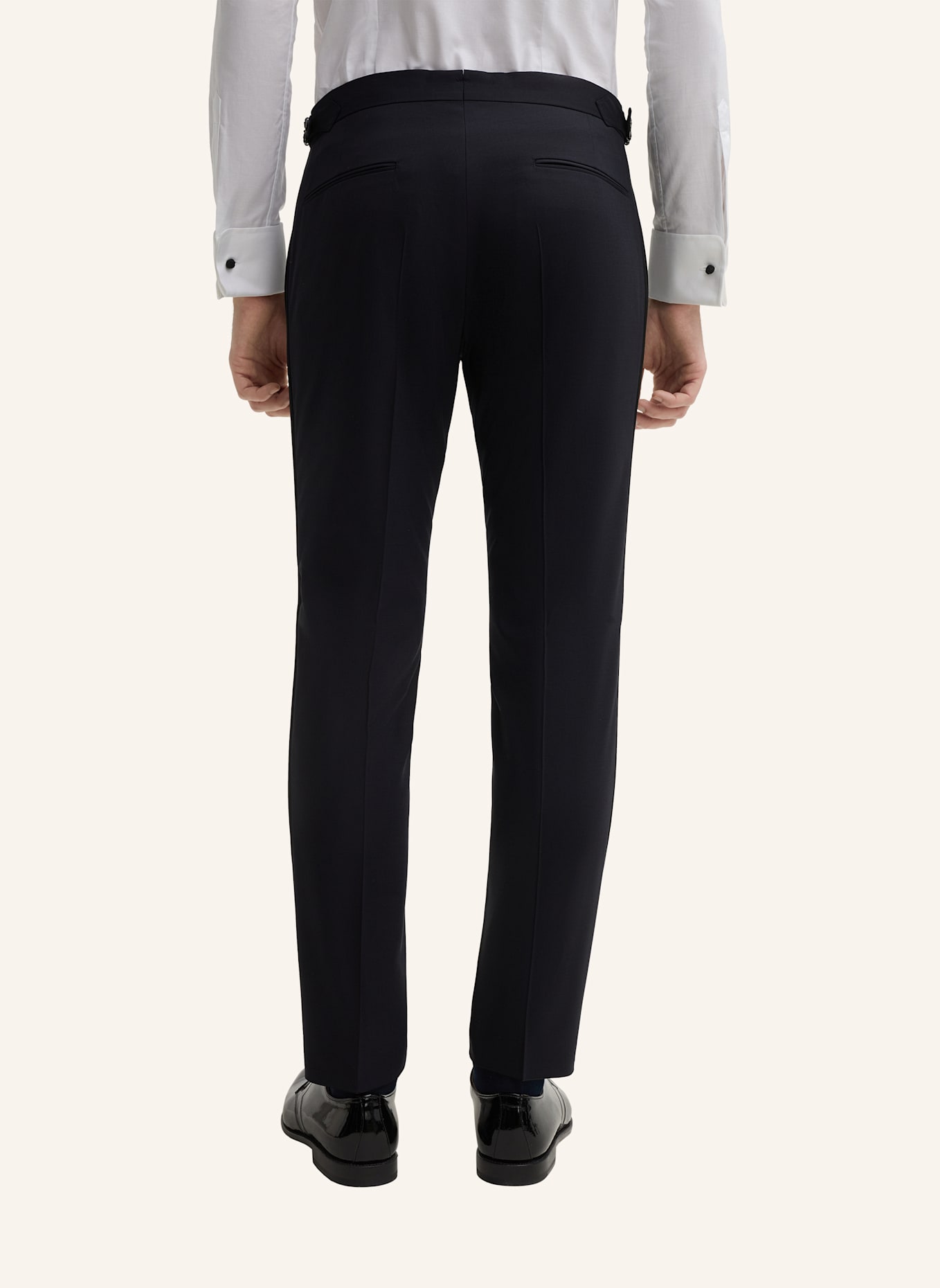 windsor. Smoking-Hose TURO Extra Slim Fit: DUNKELBLAU