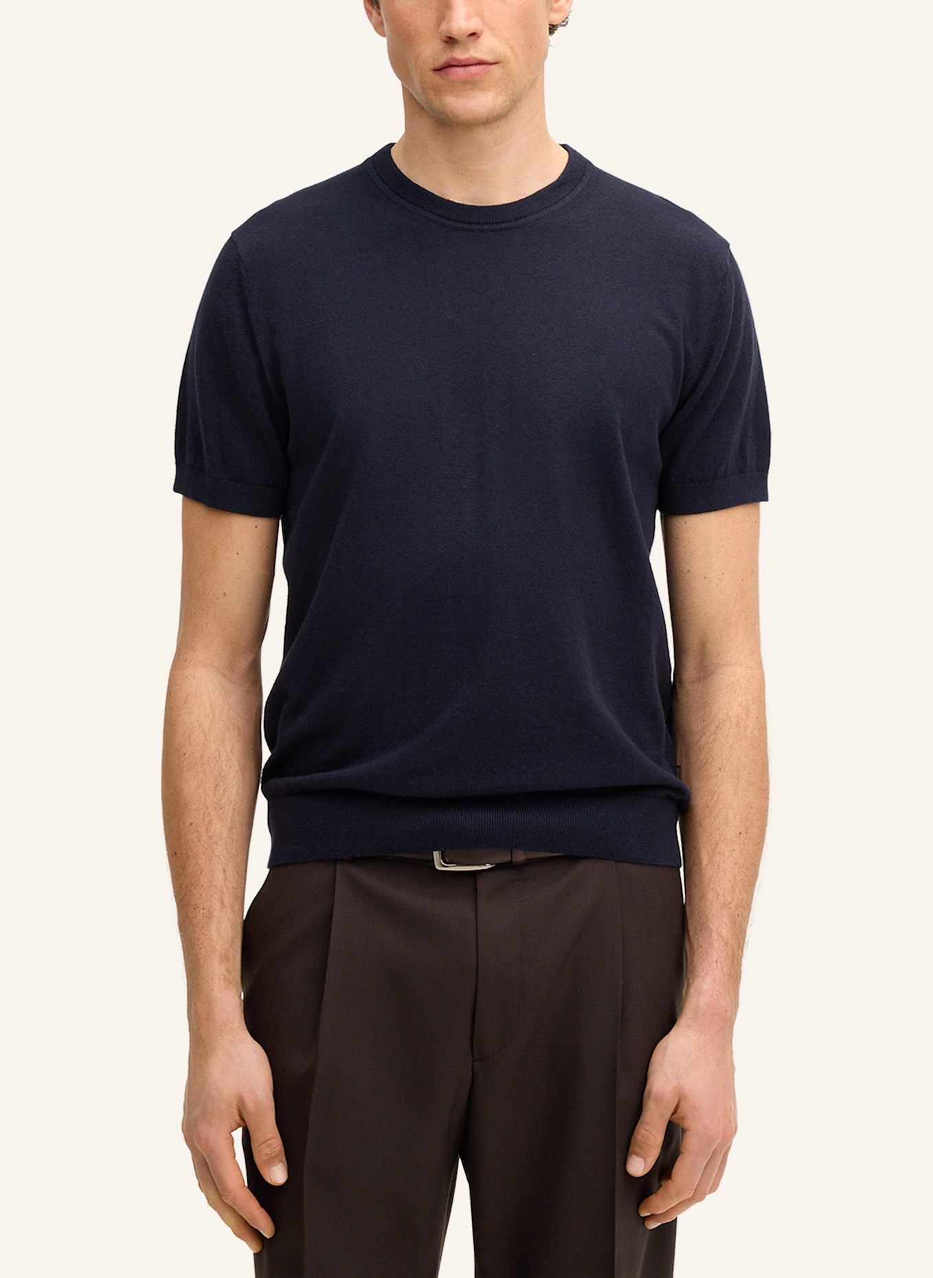 windsor. Strickshirt: DUNKELBLAU