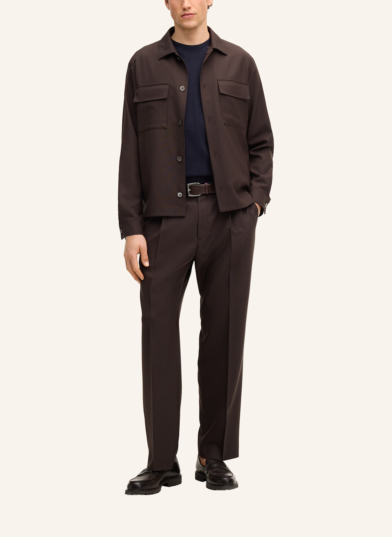 windsor. Strickshirt: DUNKELBLAU