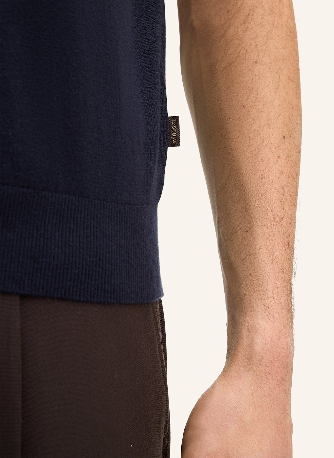 windsor. Strickshirt: DUNKELBLAU