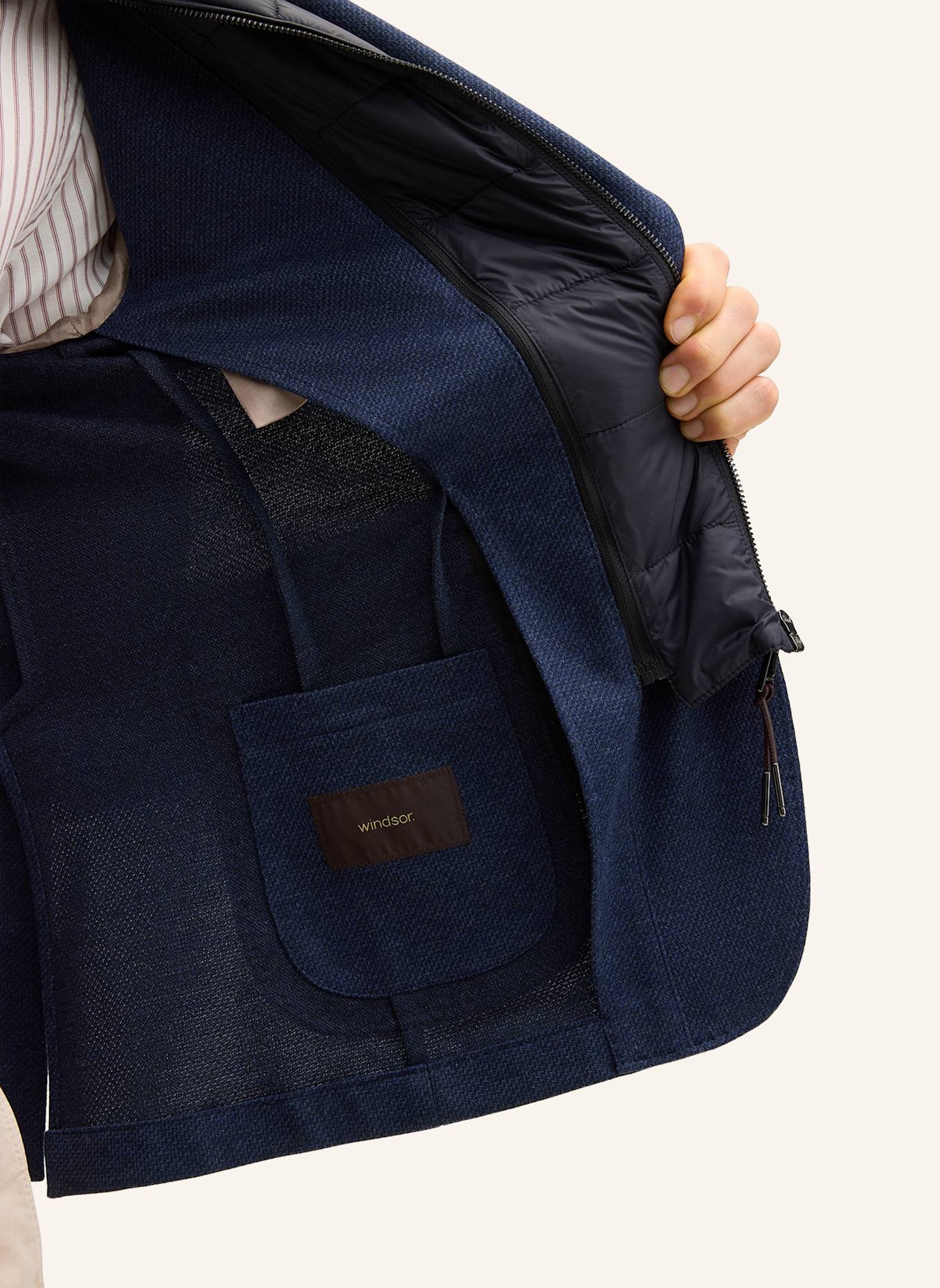 windsor. Sakko Shaped Fit: BLAU