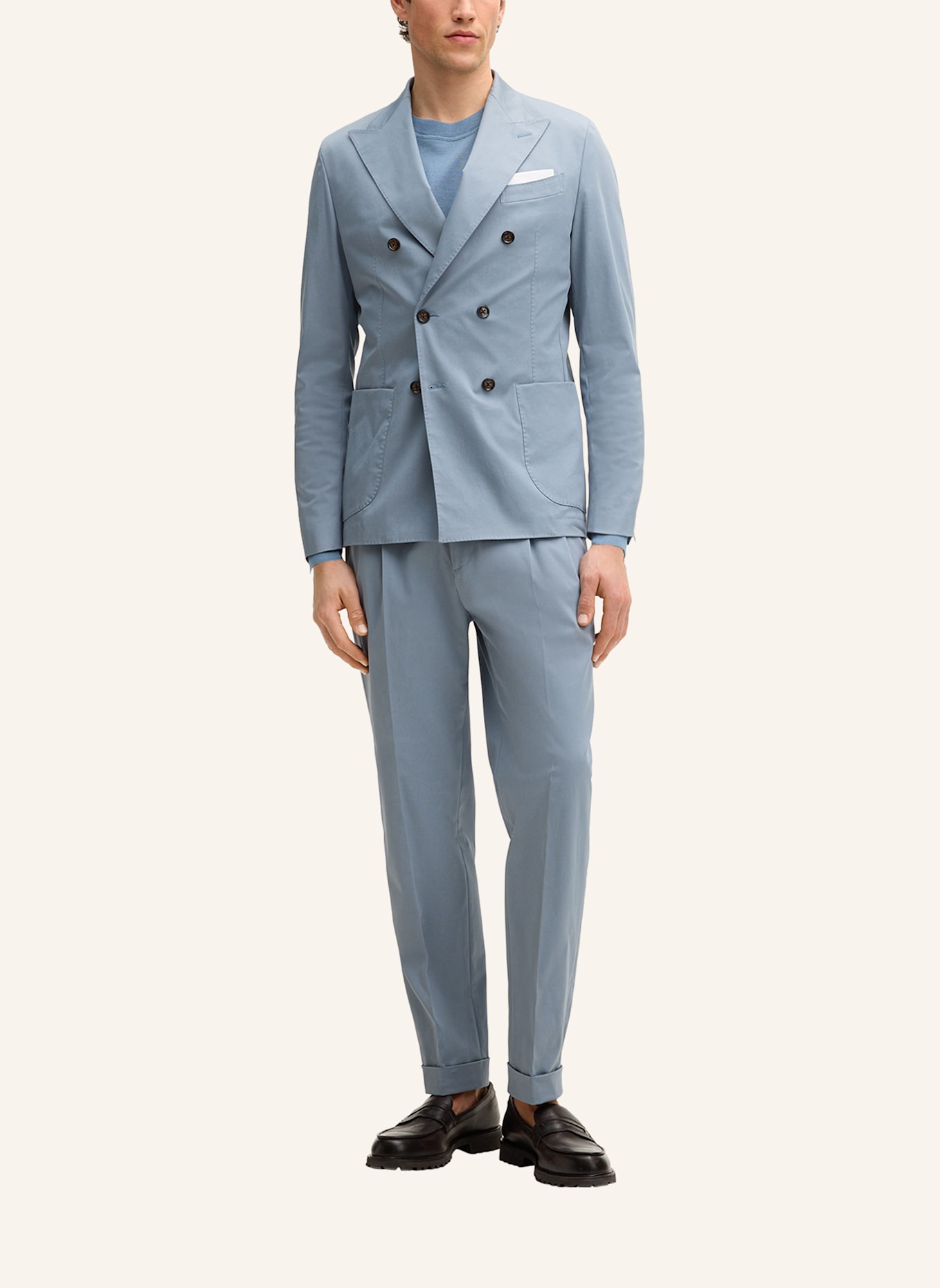 windsor. Anzughose Extra Slim Fit: HELLBLAU