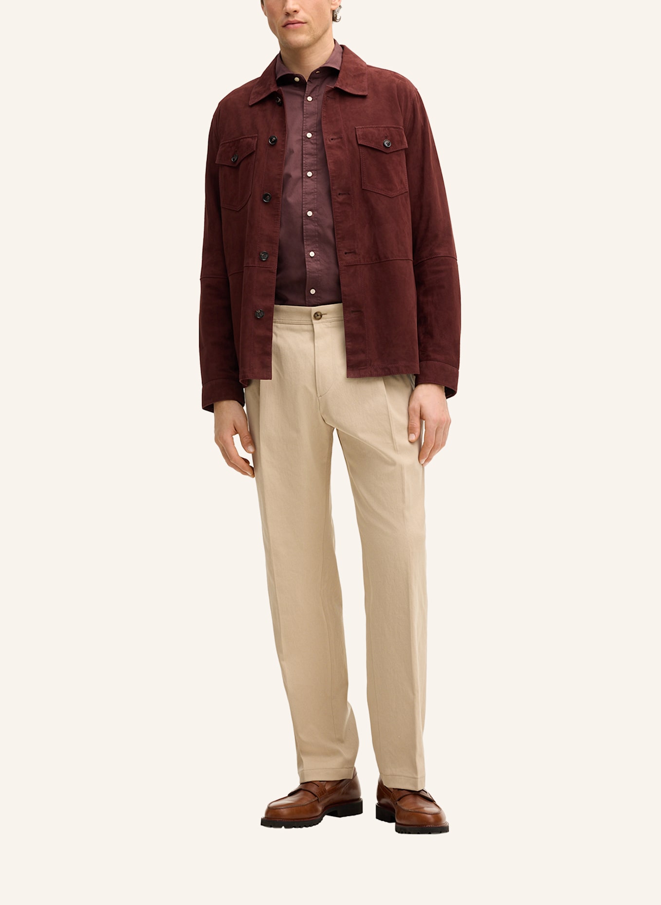 windsor. Stoffhose Regular Fit: BEIGE