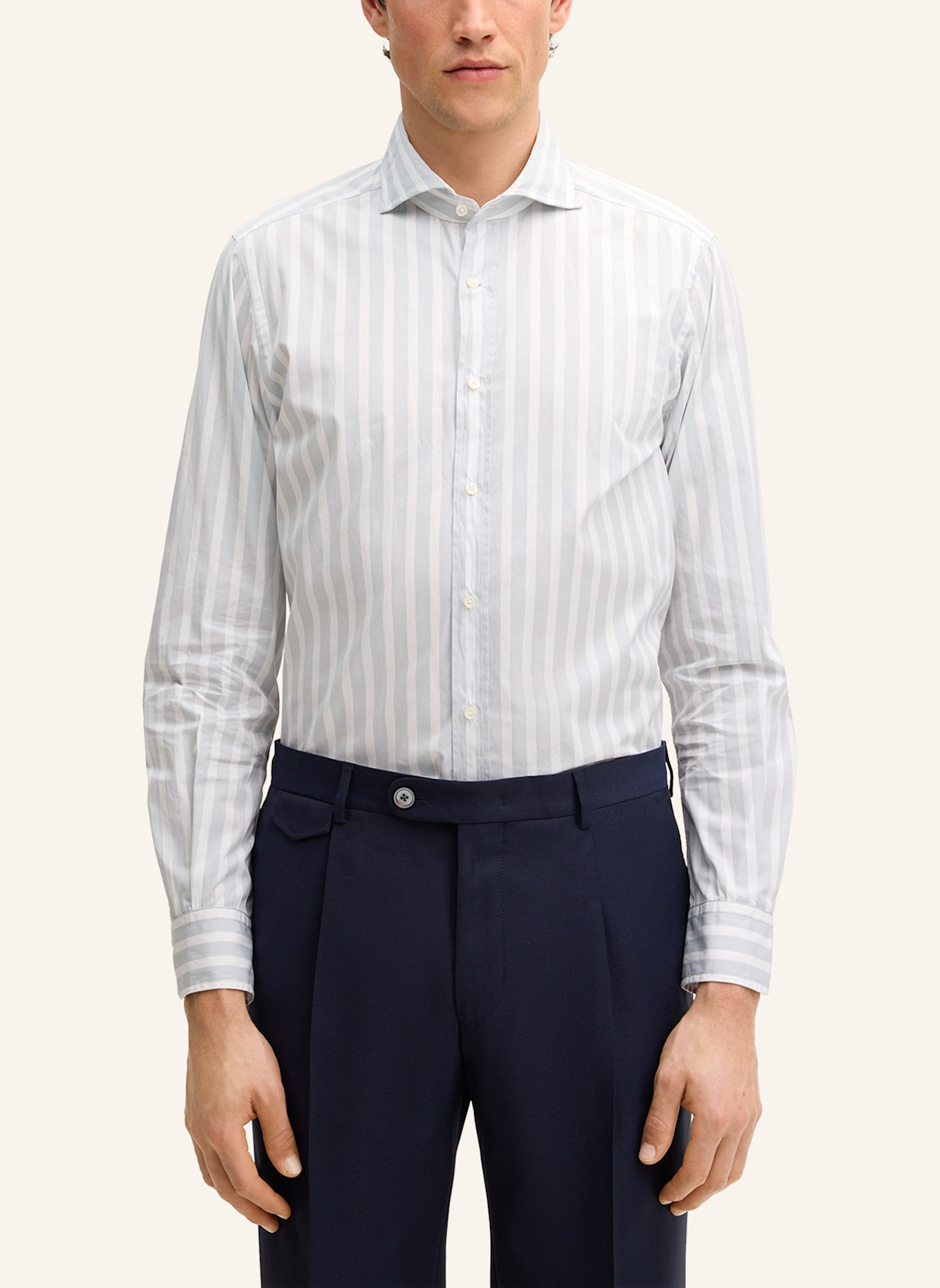 windsor. Hemd LANO Shaped Fit: GRAU