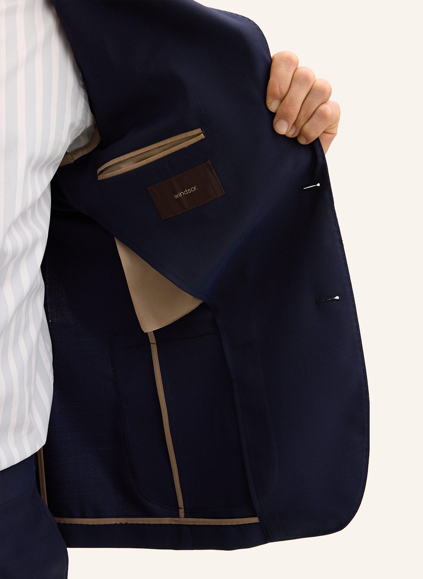 windsor. Baukasten Sakko Shaped Fit: DUNKELBLAU