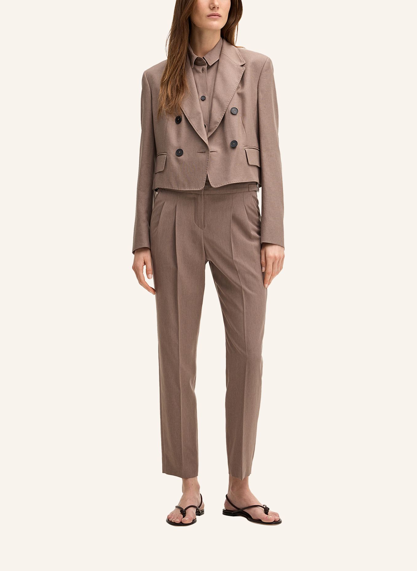 windsor. Bundfaltenhose: BRAUN