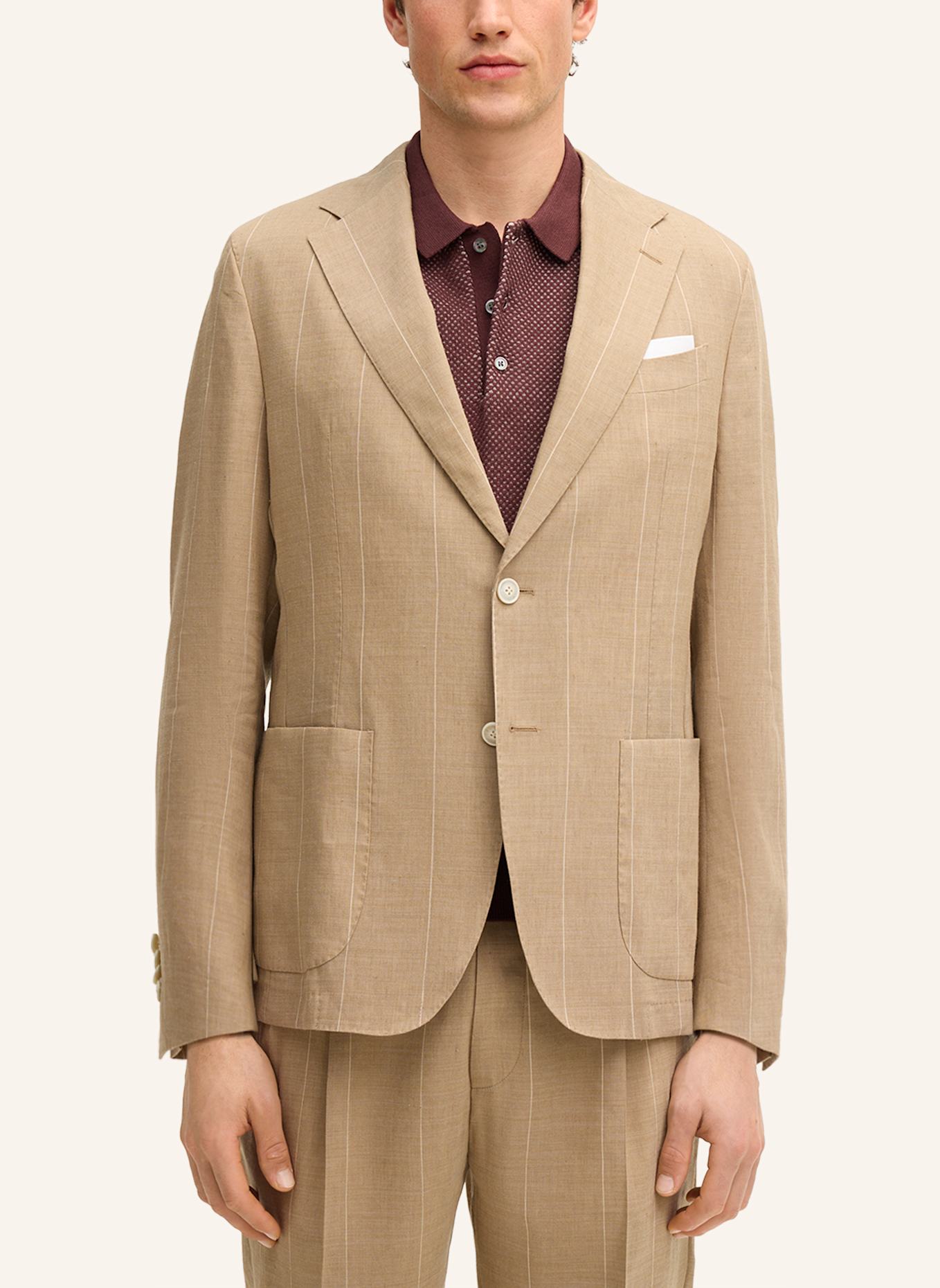 windsor. Anzugsakko GIORNO Extra Slim Fit mit Leinen: BEIGE