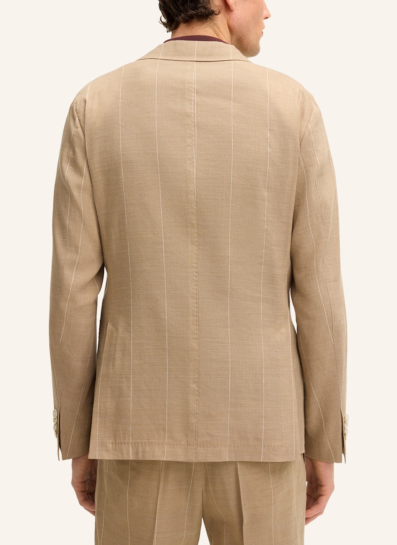 windsor. Anzugsakko GIORNO Extra Slim Fit mit Leinen: BEIGE