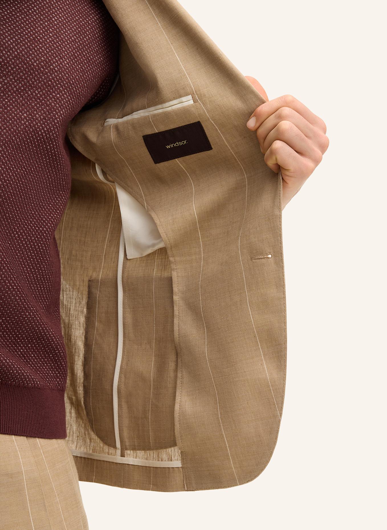windsor. Anzugsakko GIORNO Extra Slim Fit mit Leinen: BEIGE