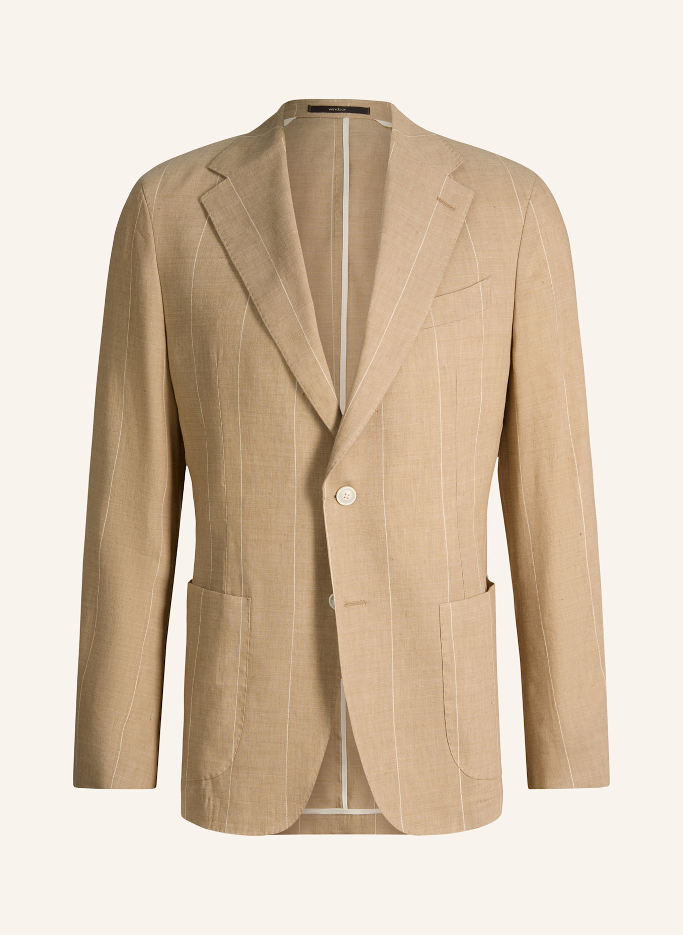 windsor. Anzugsakko GIORNO Extra Slim Fit mit Leinen: BEIGE