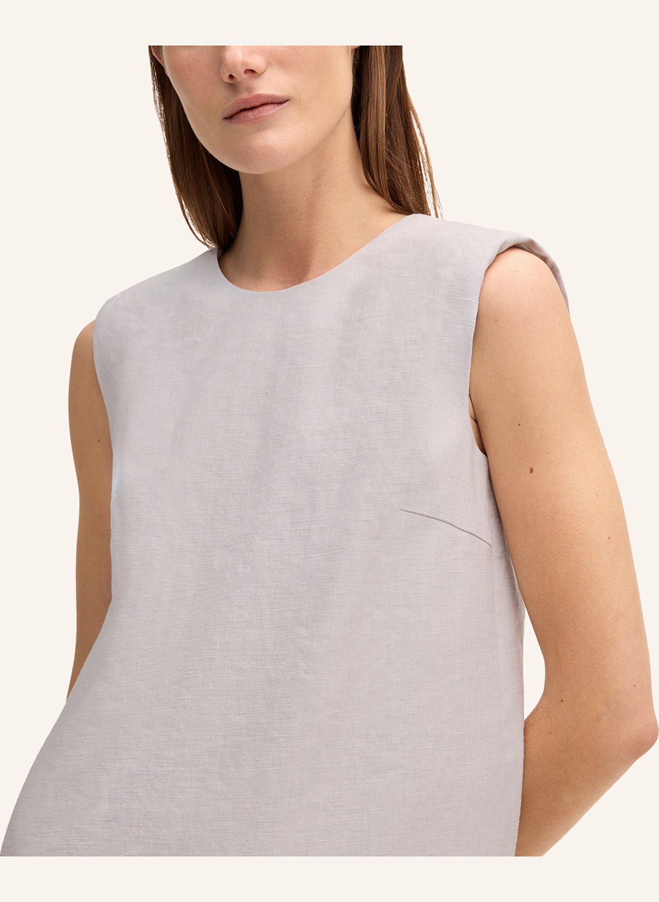 windsor. Kleid mit Leinen: BEIGE