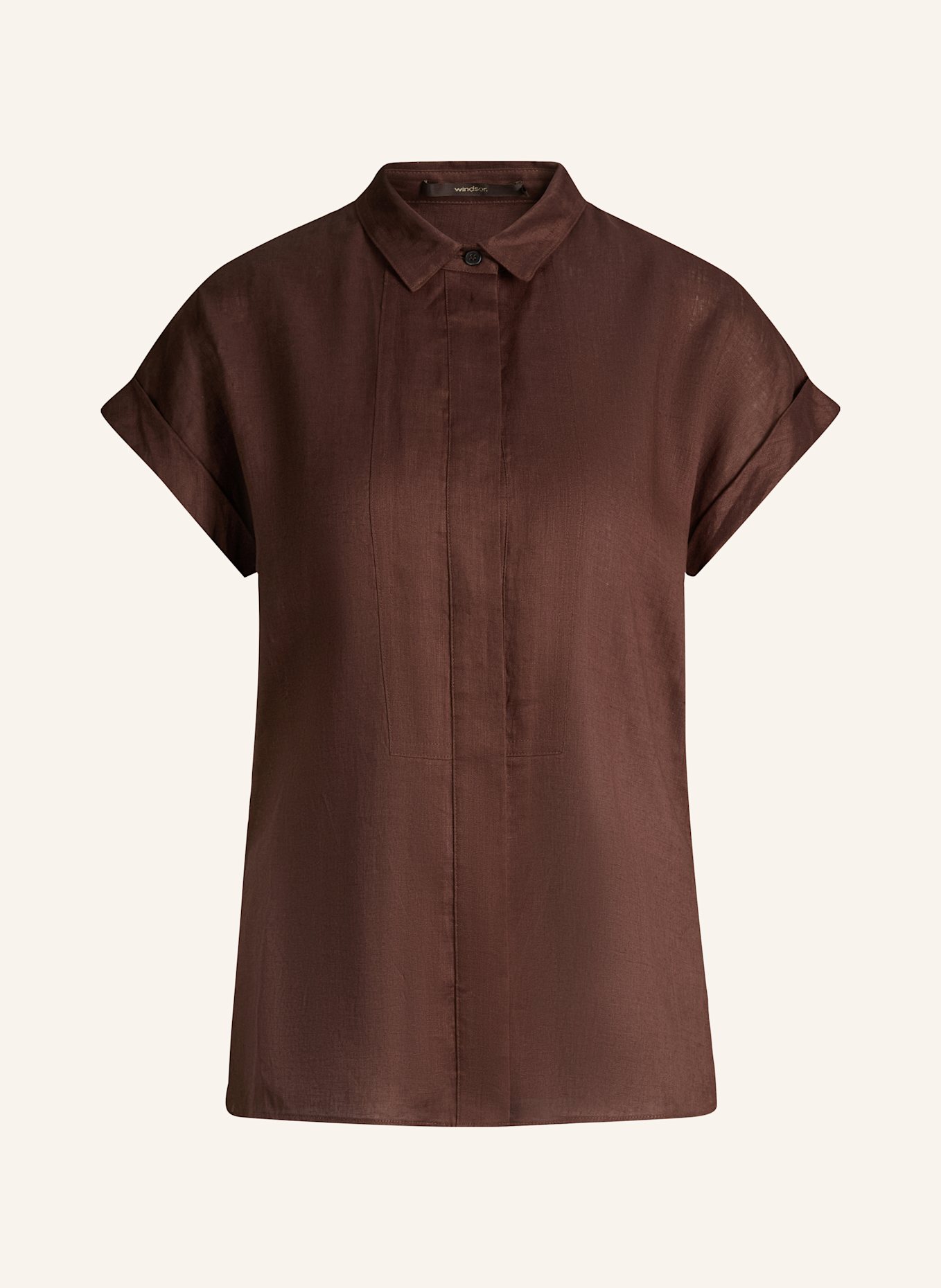windsor. Hemdbluse: DUNKELBRAUN
