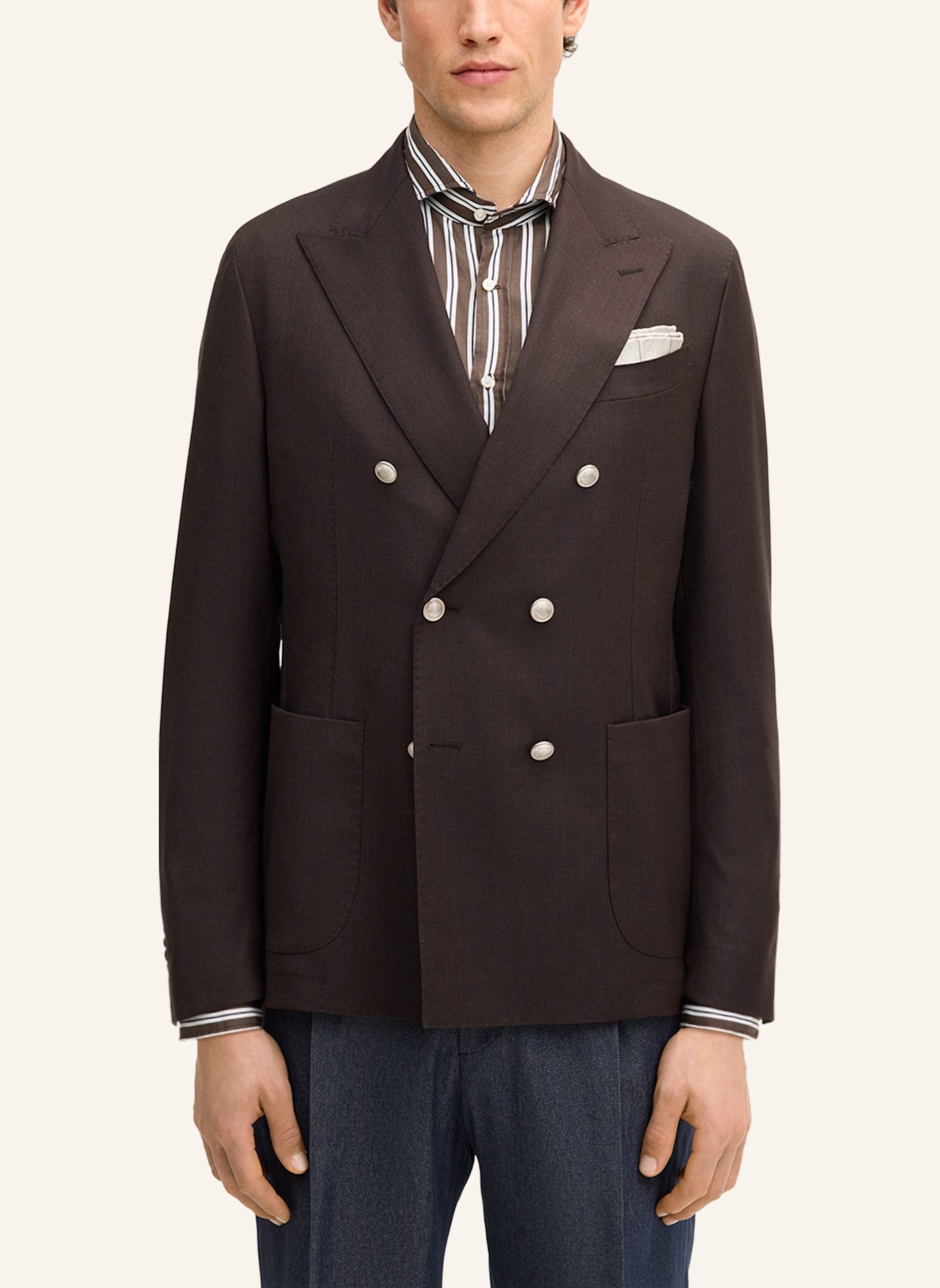 windsor. Baukasten Sakko Shaped Fit: BRAUN