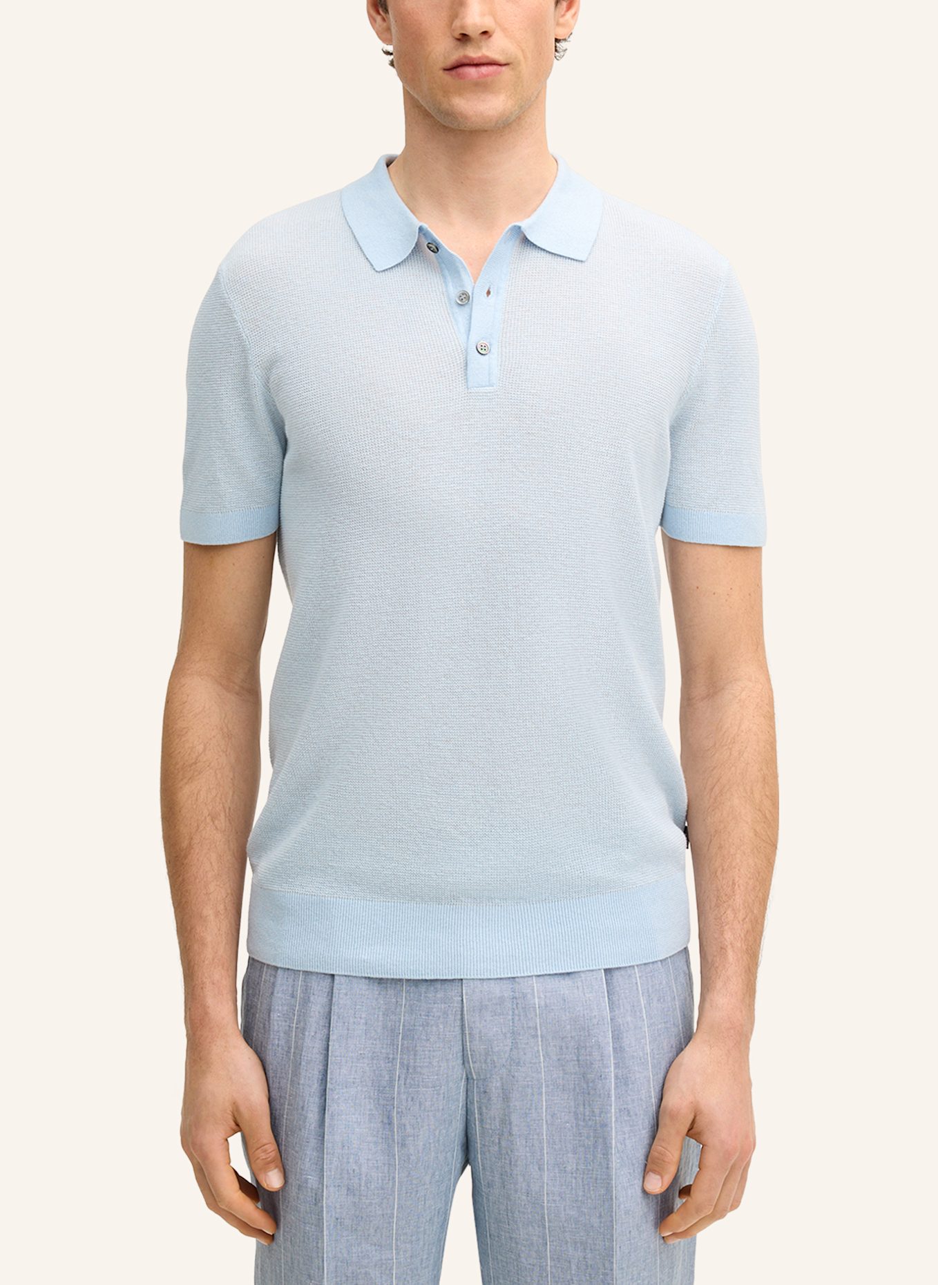 windsor. Poloshirt: HELLBLAU