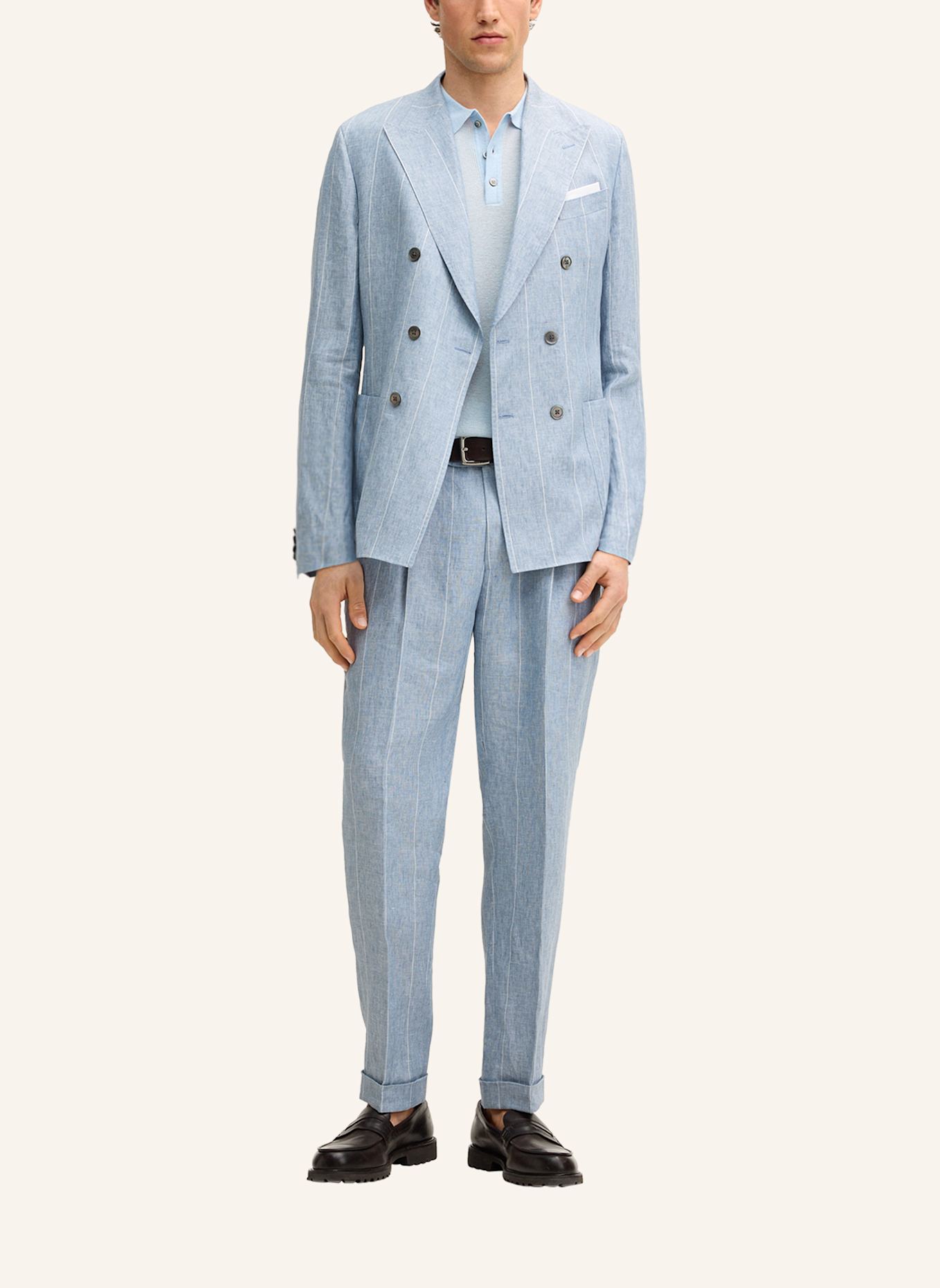 windsor. Poloshirt: HELLBLAU