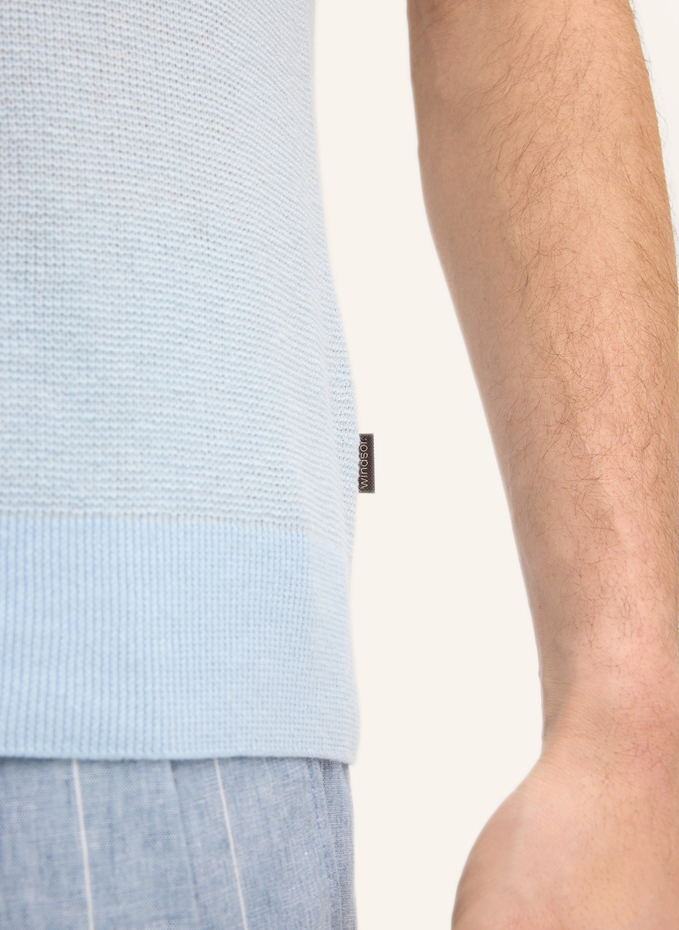 windsor. Poloshirt: HELLBLAU