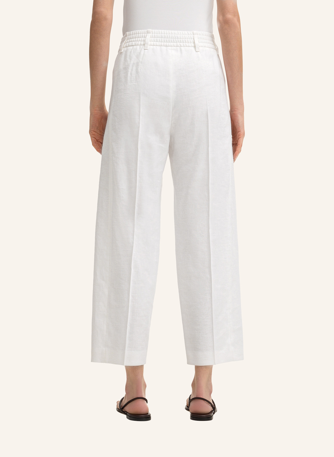 windsor. Bundfaltenhose: WEISS