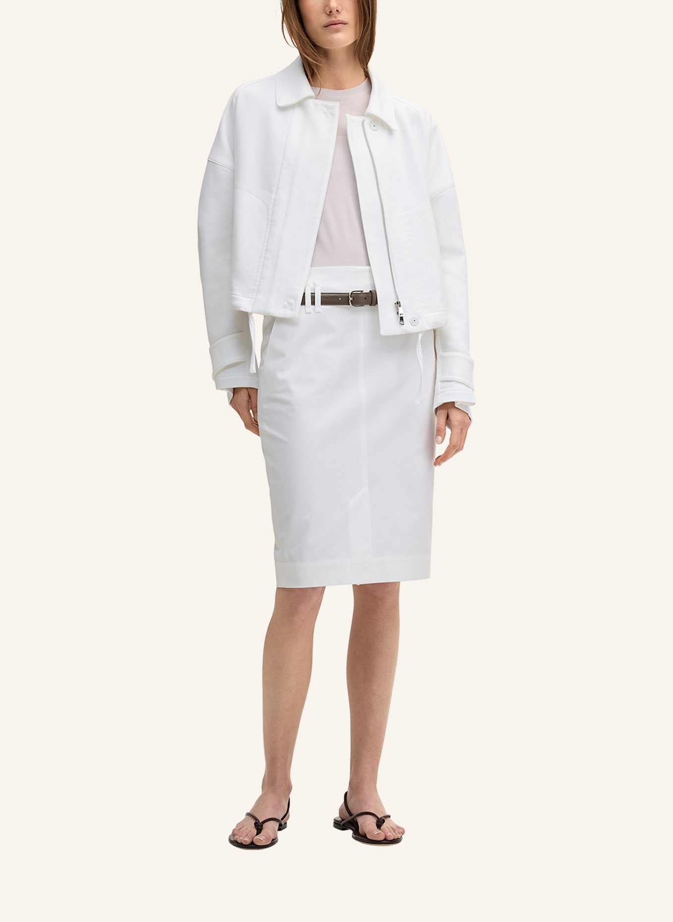 windsor. Bleistiftrock: WEISS