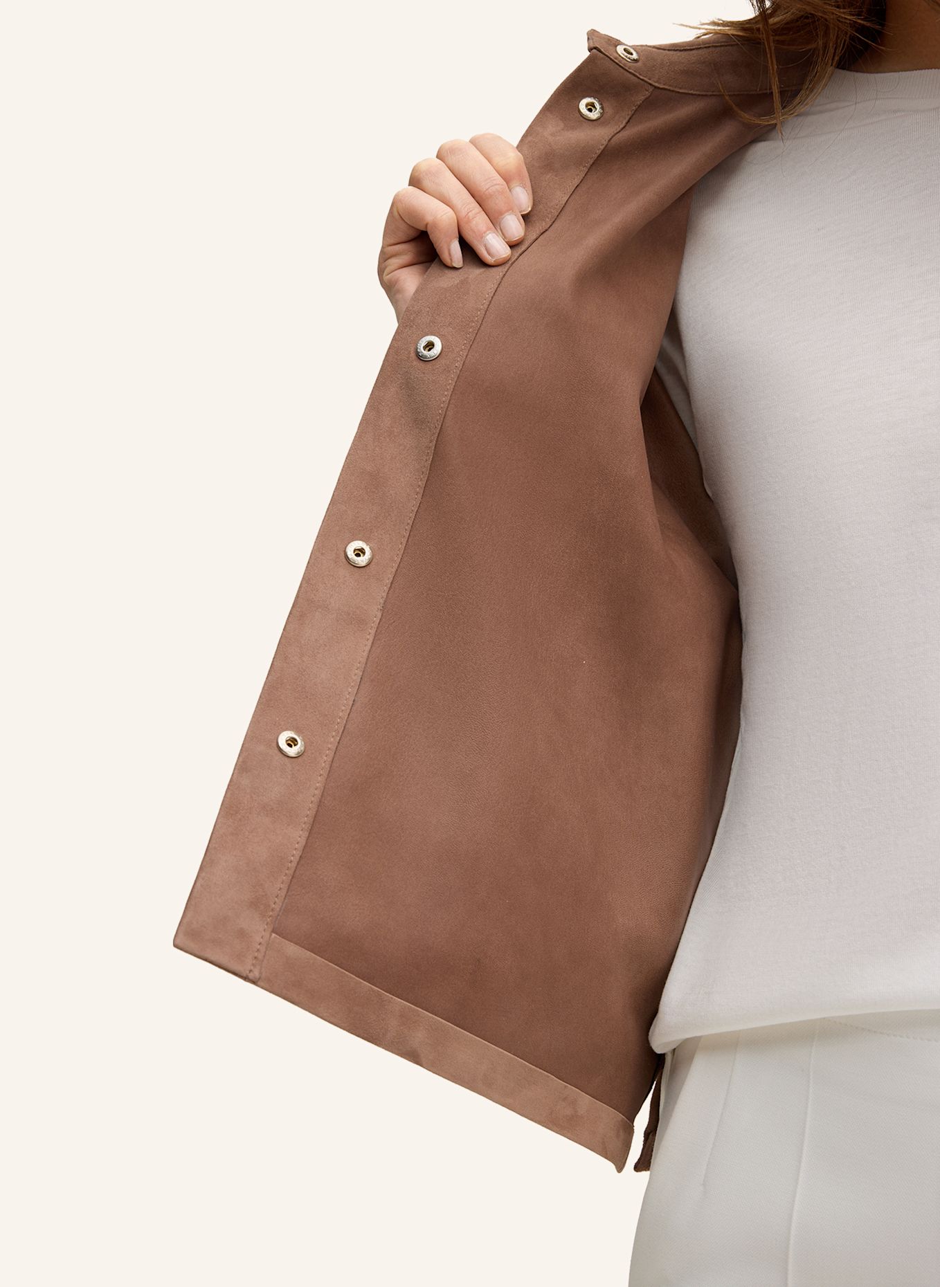 windsor. Lederjacke: HELLBRAUN