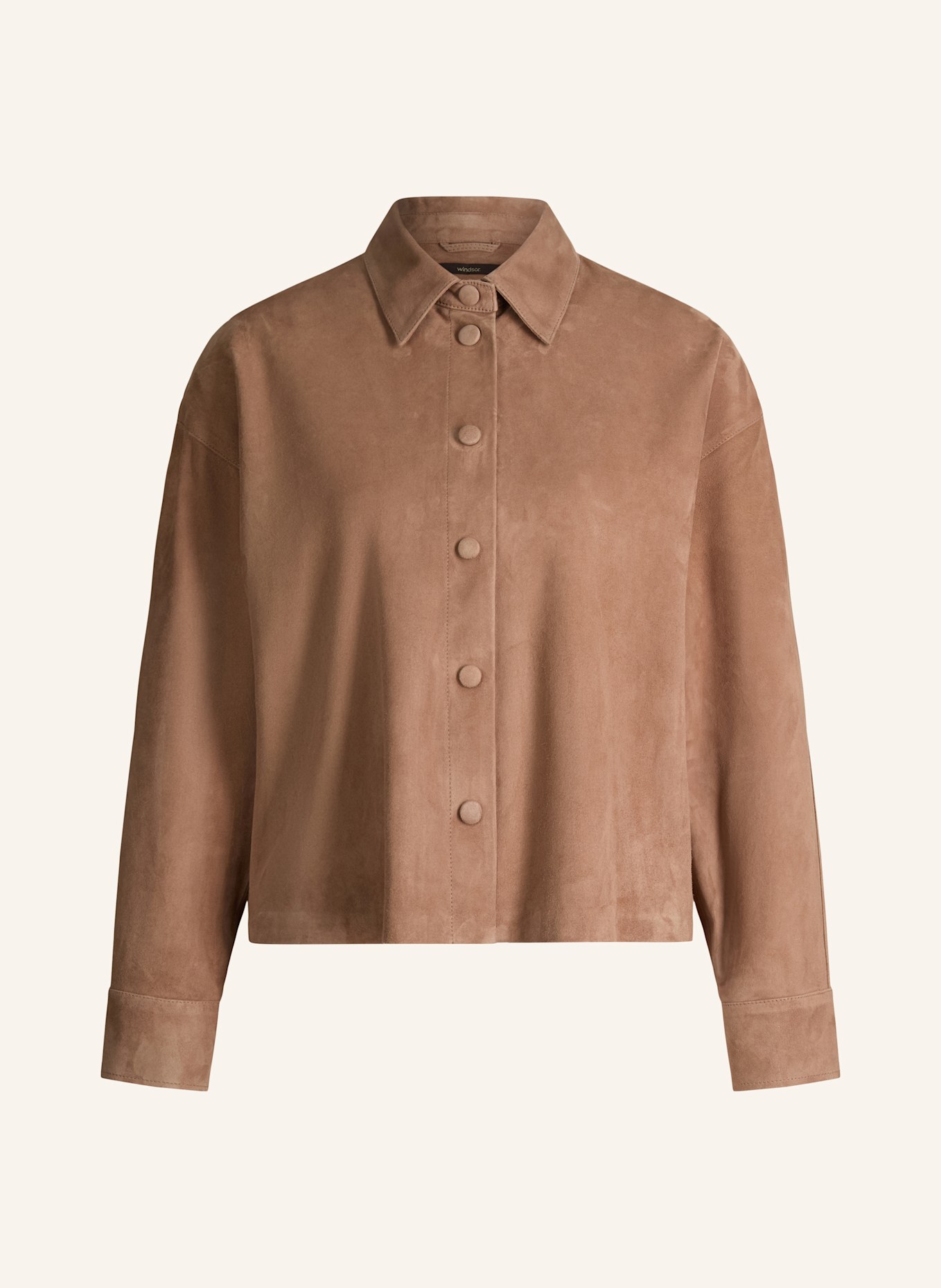 windsor. Lederjacke: HELLBRAUN