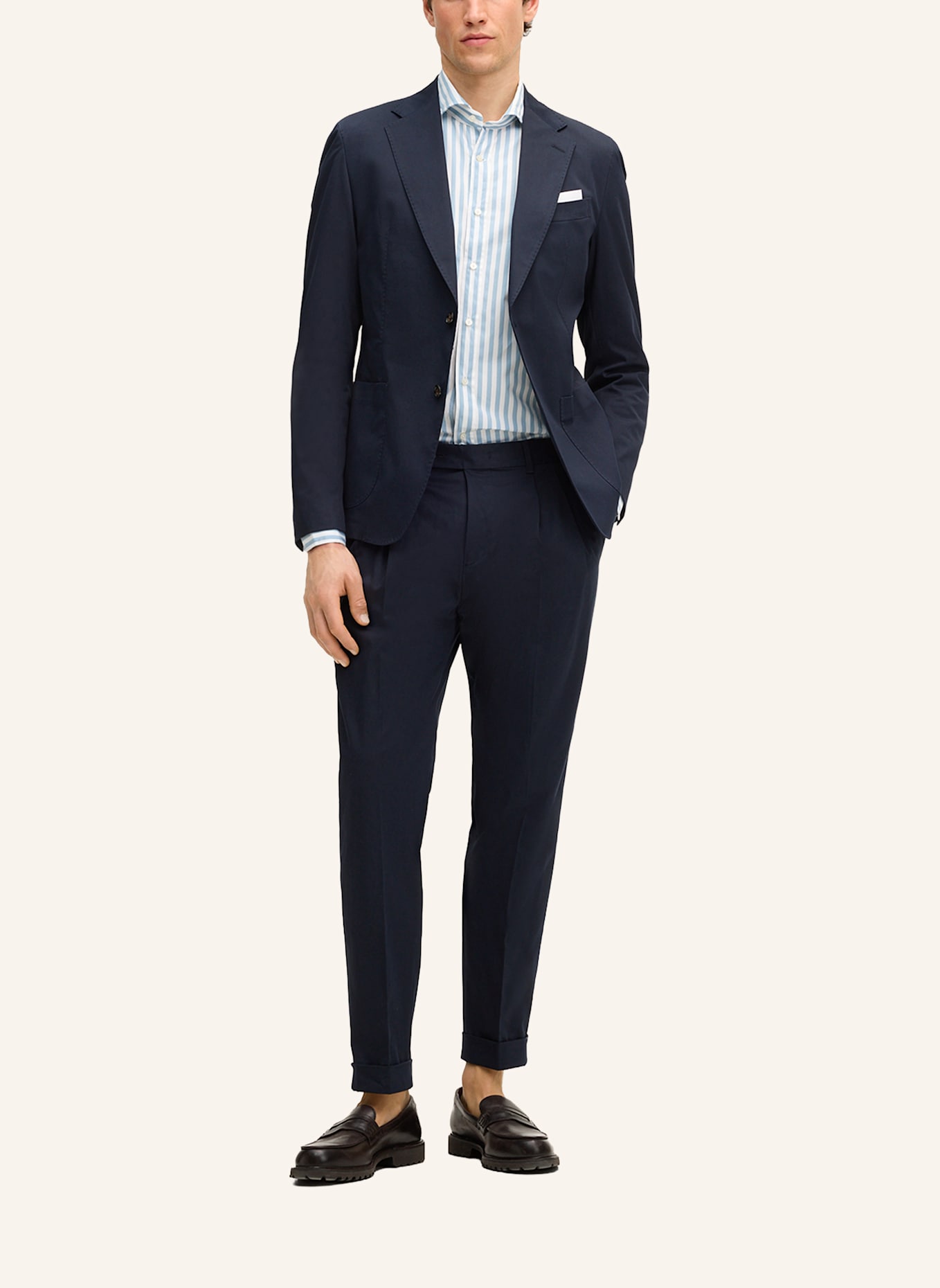 windsor. Hemd LANO Shaped Fit: HELLBLAU