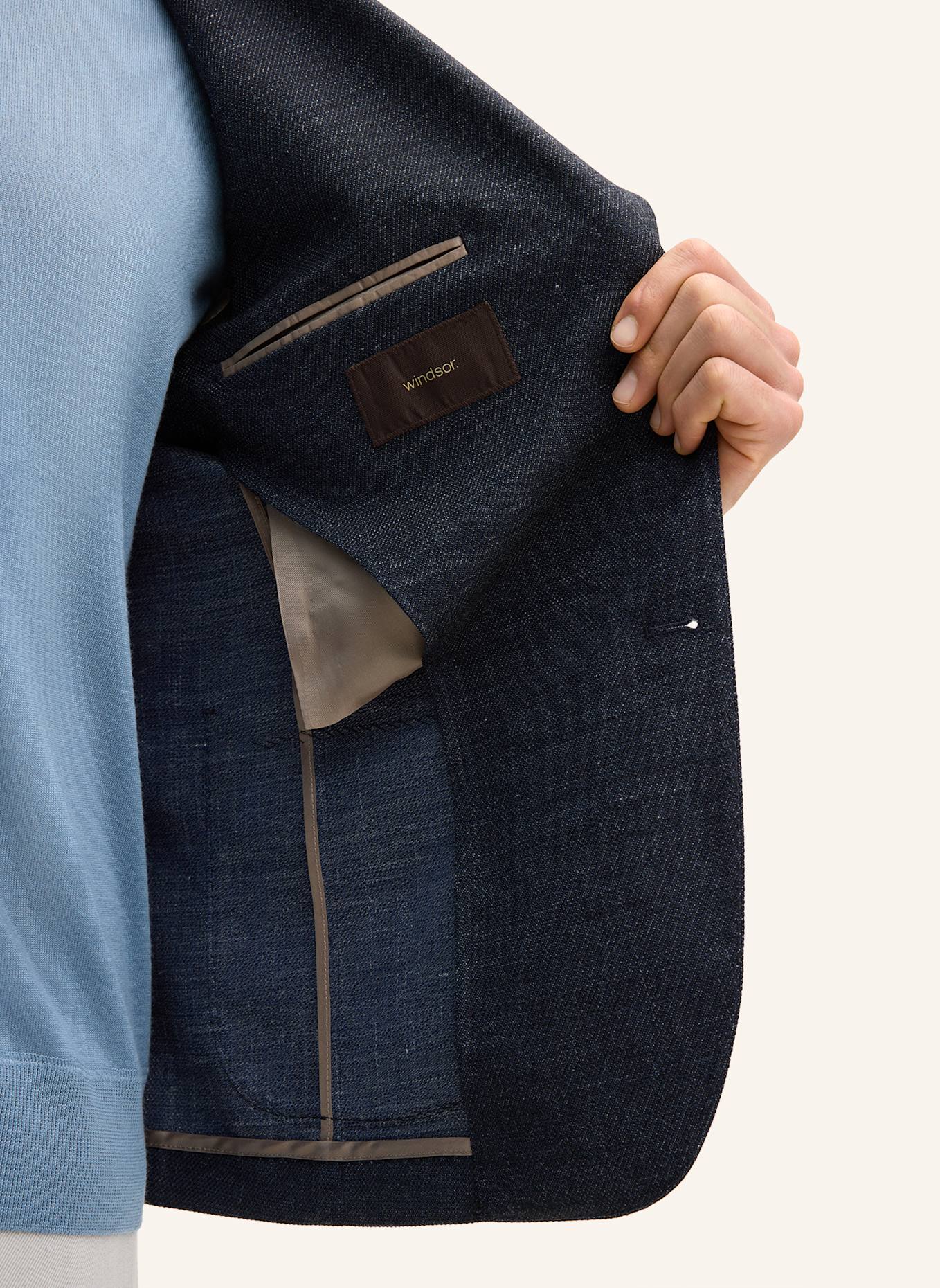 windsor. Sakko Extra Slim Fit: DUNKELBLAU