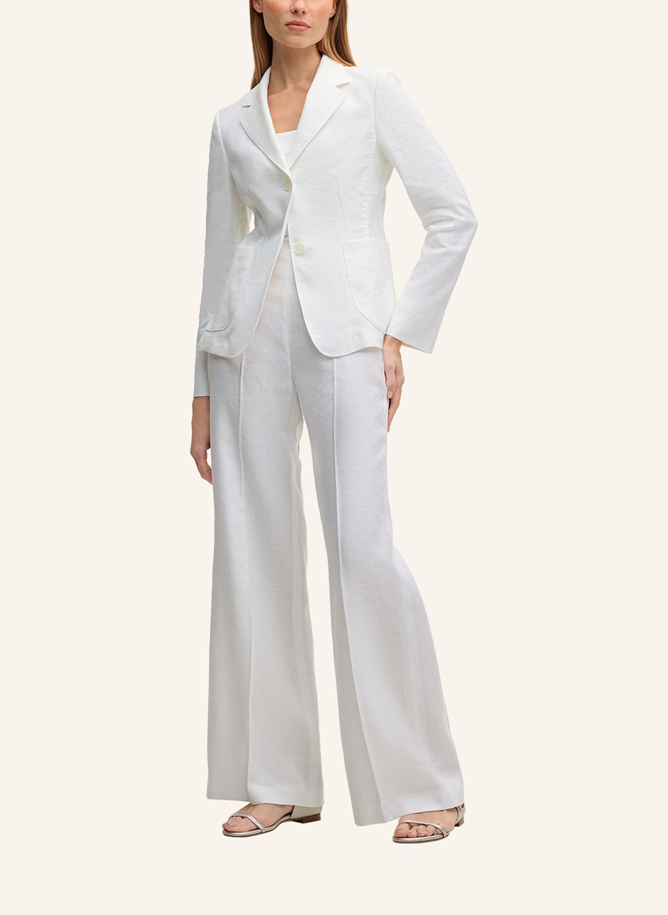 windsor. Blazer mit Leinen: WEISS