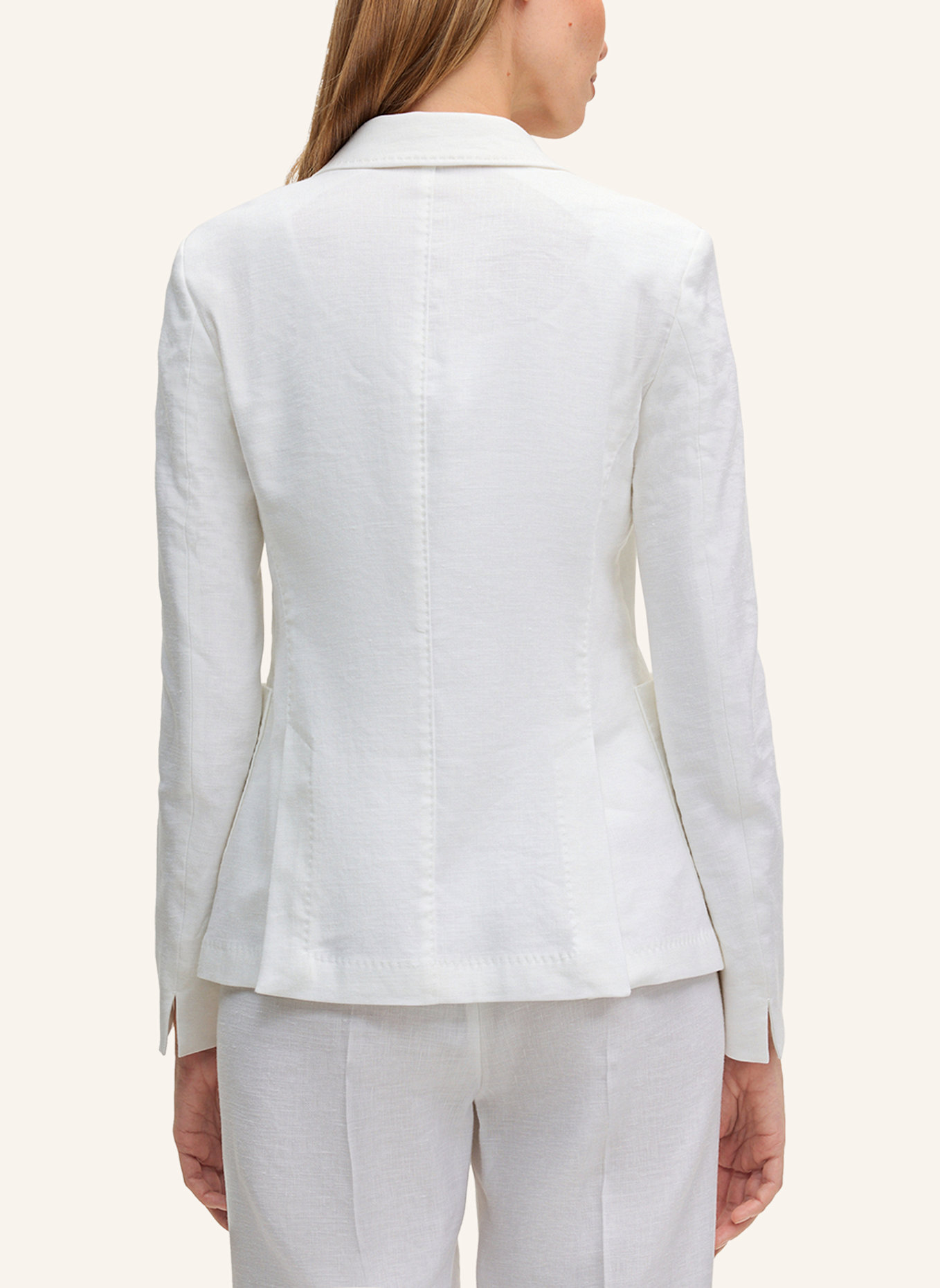 windsor. Blazer mit Leinen: WEISS