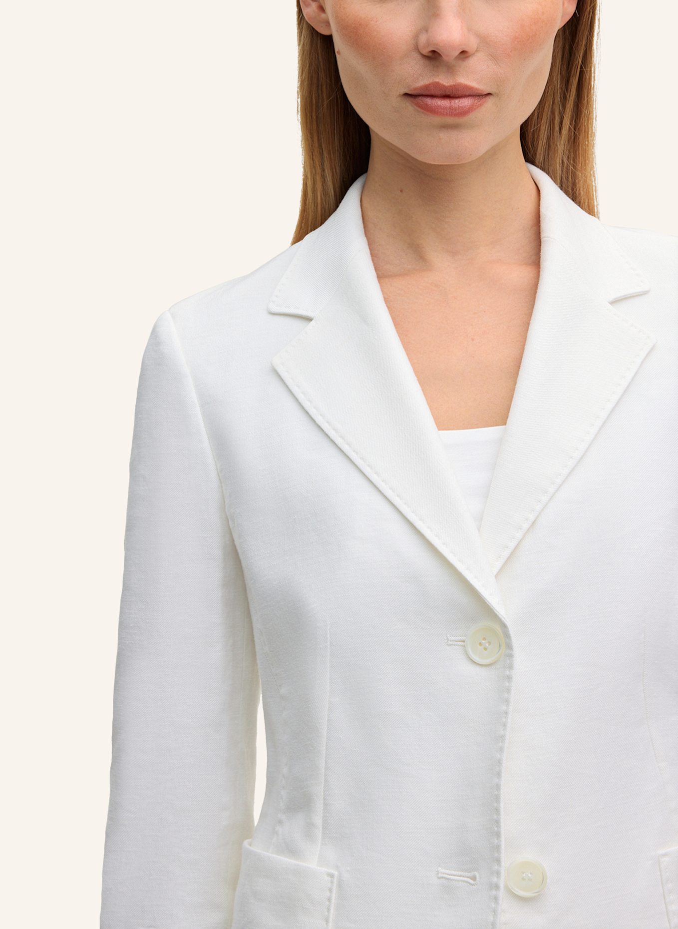 windsor. Blazer mit Leinen: WEISS