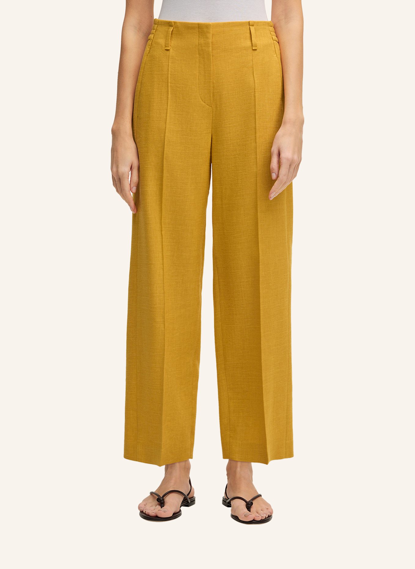windsor. Bundfaltenhose: GELB