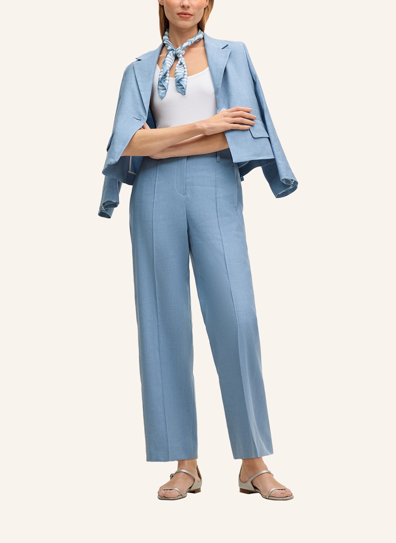 windsor. Bundfaltenhose: HELLBLAU