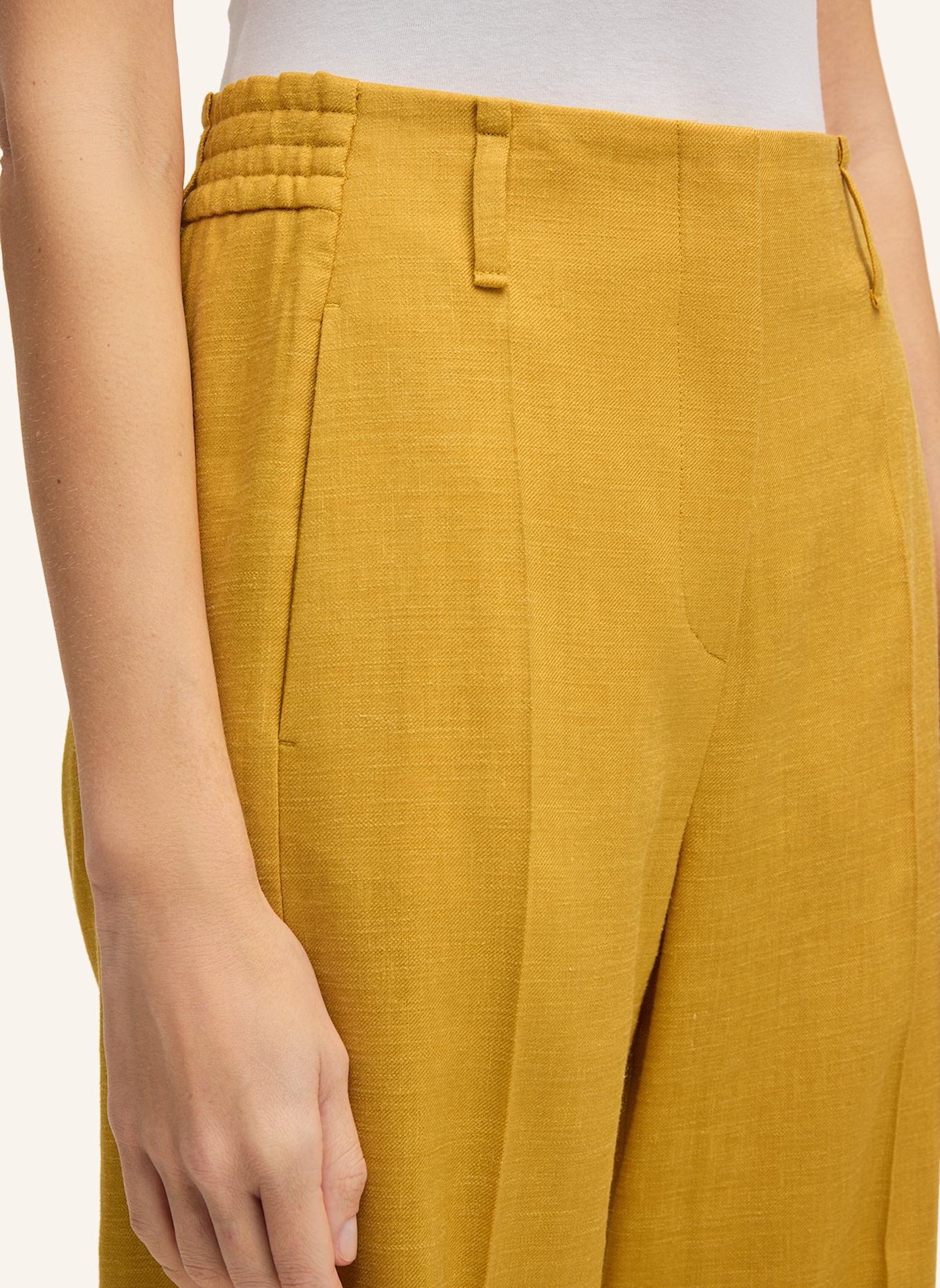 windsor. Bundfaltenhose: GELB