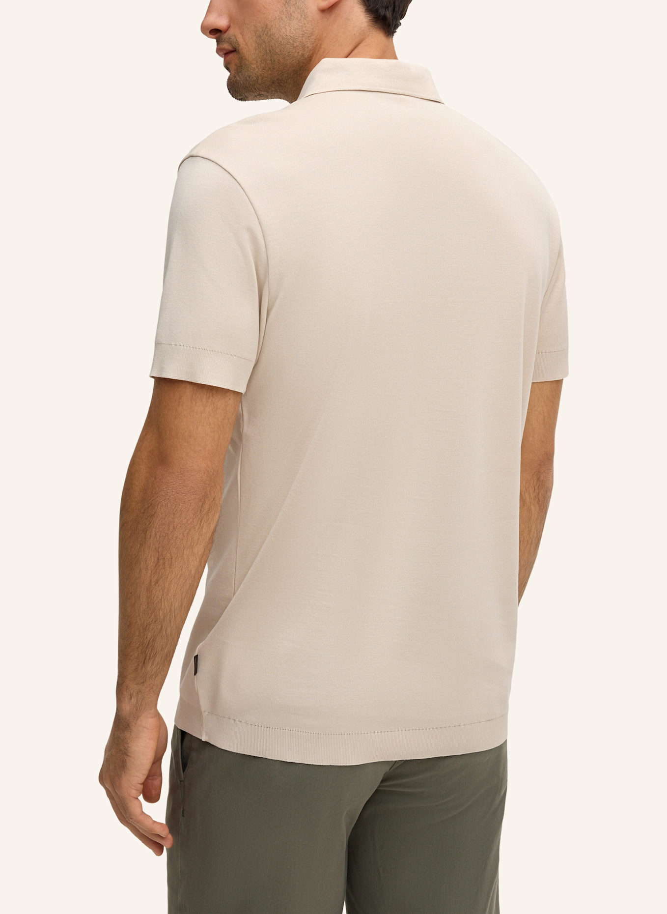 windsor. Jersey-Poloshirt: BEIGE