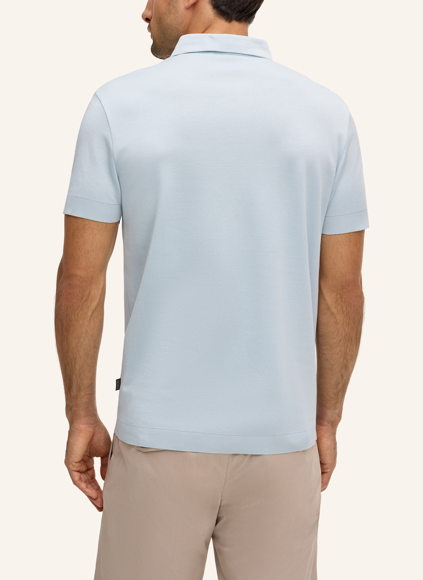 windsor. Jersey-Poloshirt: HELLBLAU