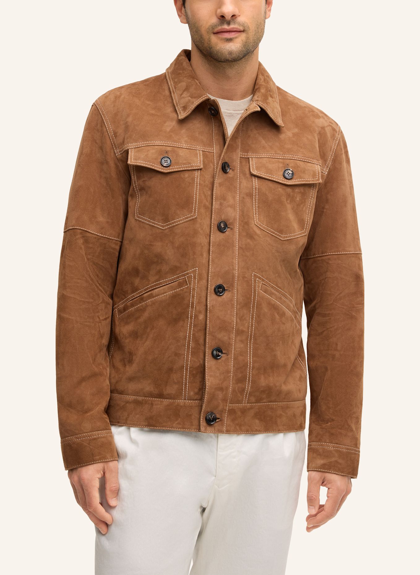 windsor. Lederjacke: CAMEL