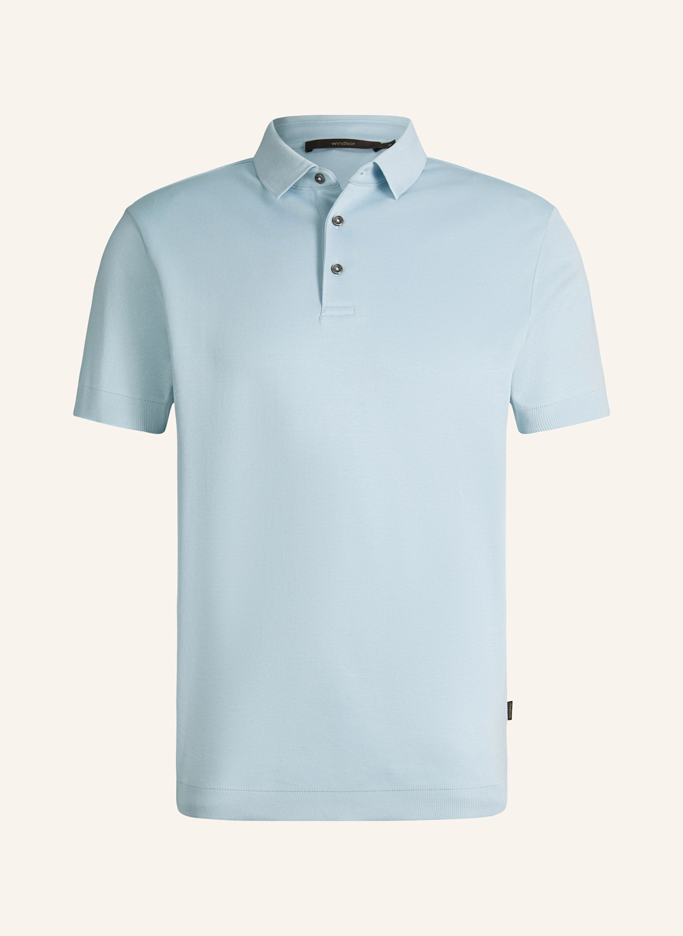 windsor. Jersey-Poloshirt: HELLBLAU