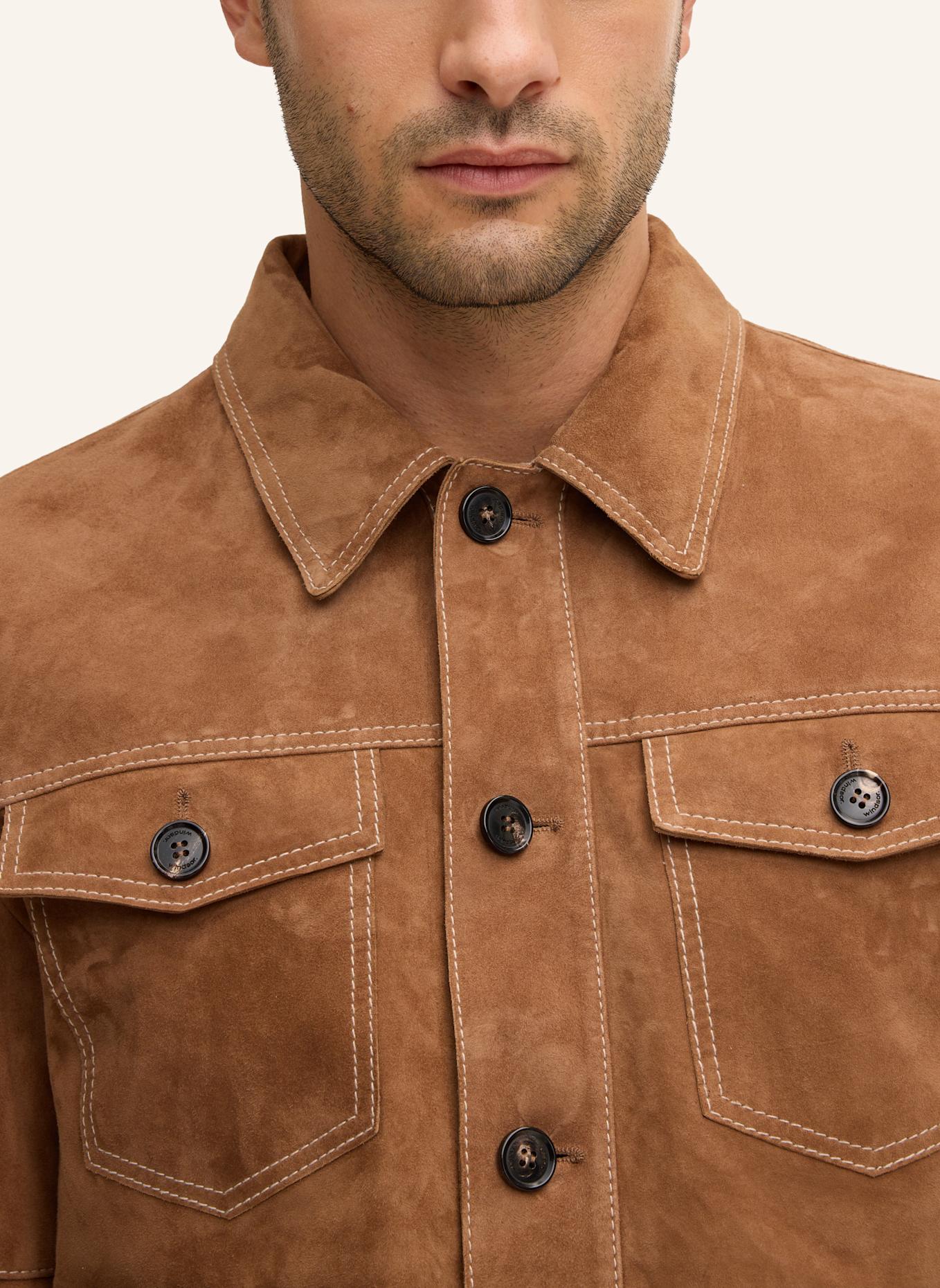 windsor. Lederjacke: CAMEL