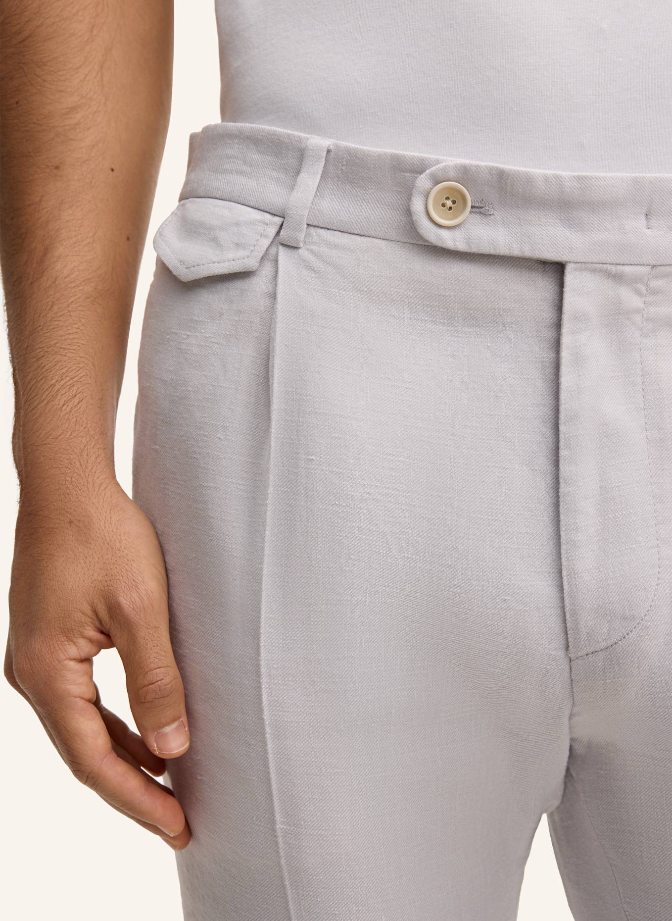 windsor. Anzughose SILVI Extra Slim Fit mit Leinen: HELLGRAU