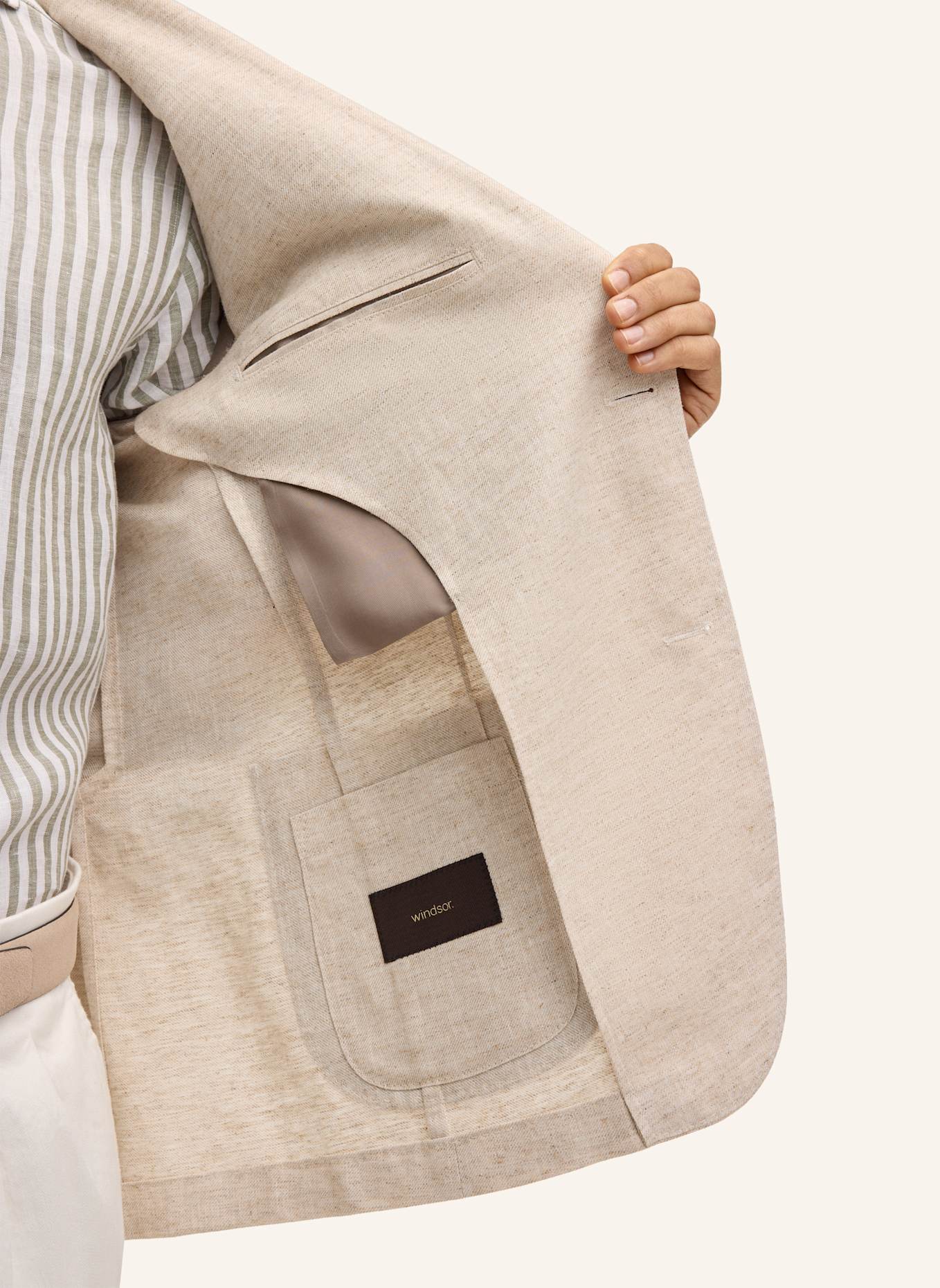 windsor. Sakko Shaped Fit: CAMEL