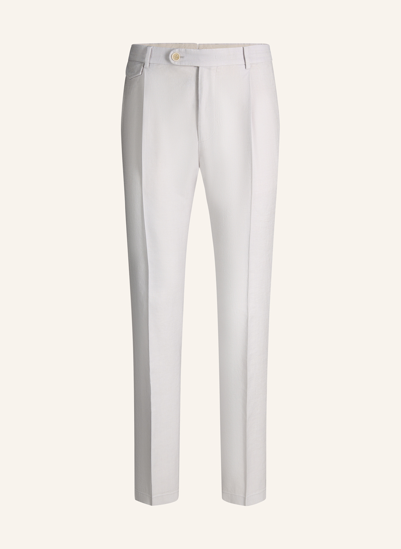 windsor. Anzughose SILVI Extra Slim Fit mit Leinen: HELLGRAU