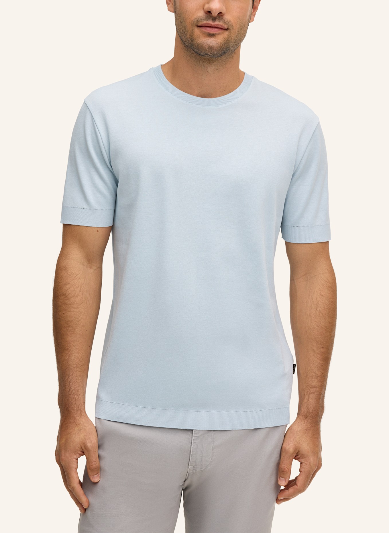 windsor. Strickshirt FLORO: HELLBLAU