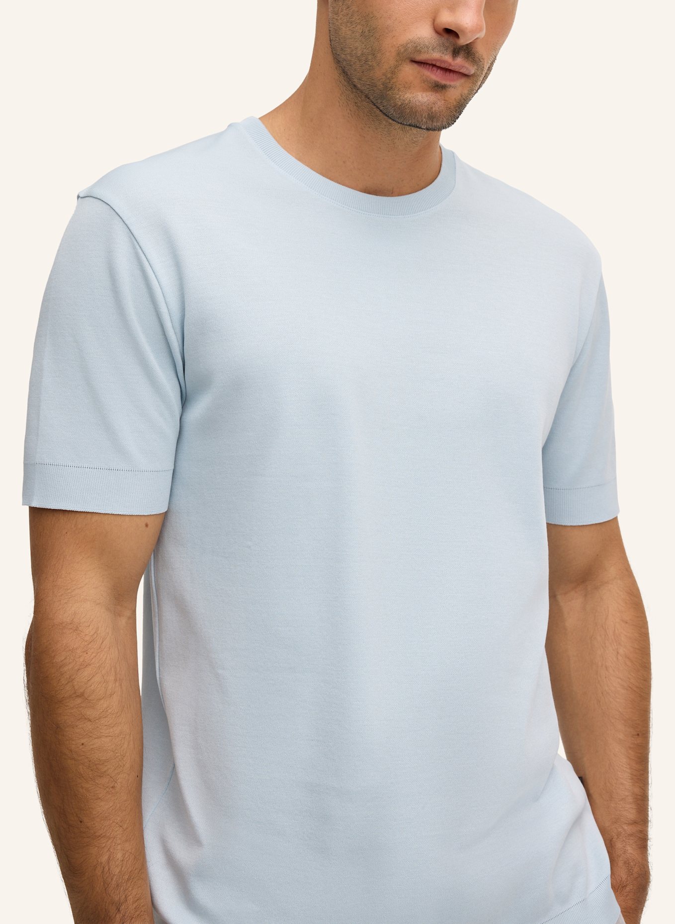 windsor. Strickshirt FLORO: HELLBLAU